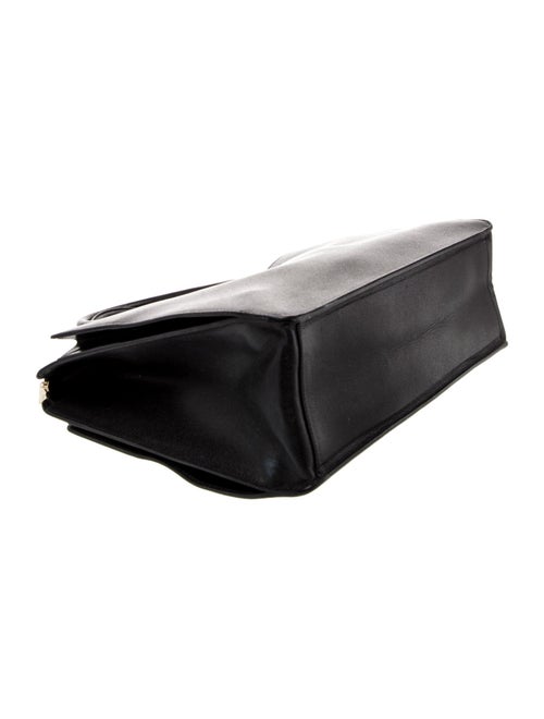 Valextra Leather Top Handle Bag