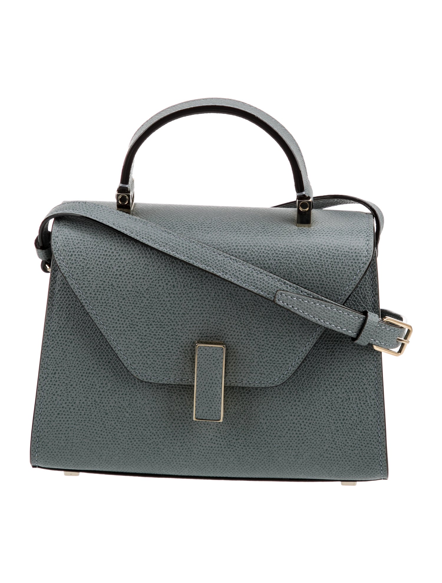 Valextra Leather Top Handle Bag