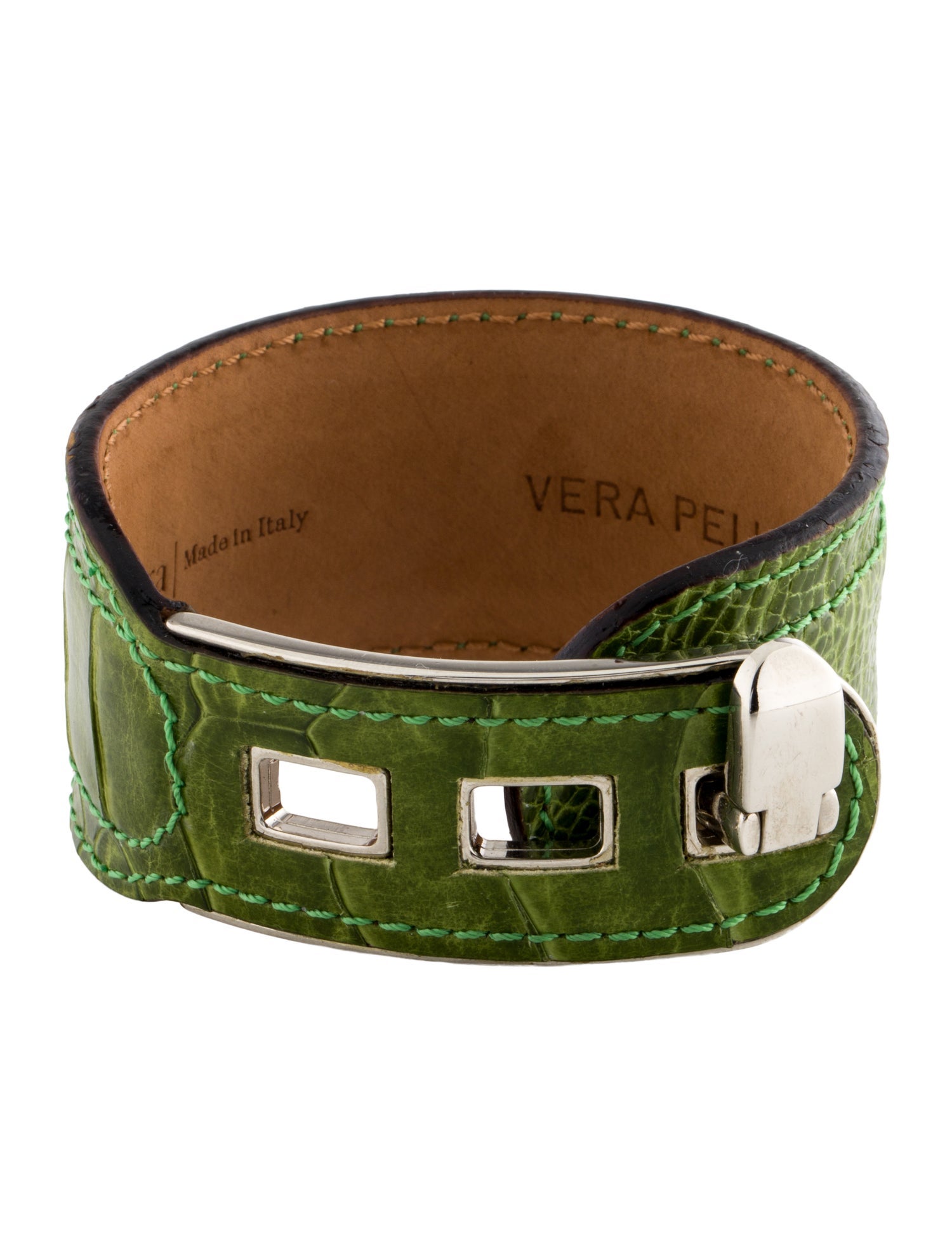 Valextra Leather Wrap Bracelet