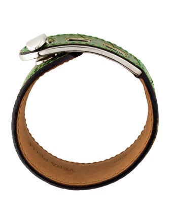 Valextra Leather Wrap Bracelet