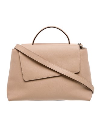 Valextra Leather Top Handle Bag