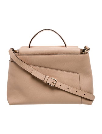 Valextra Leather Top Handle Bag