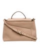 Valextra Leather Top Handle Bag