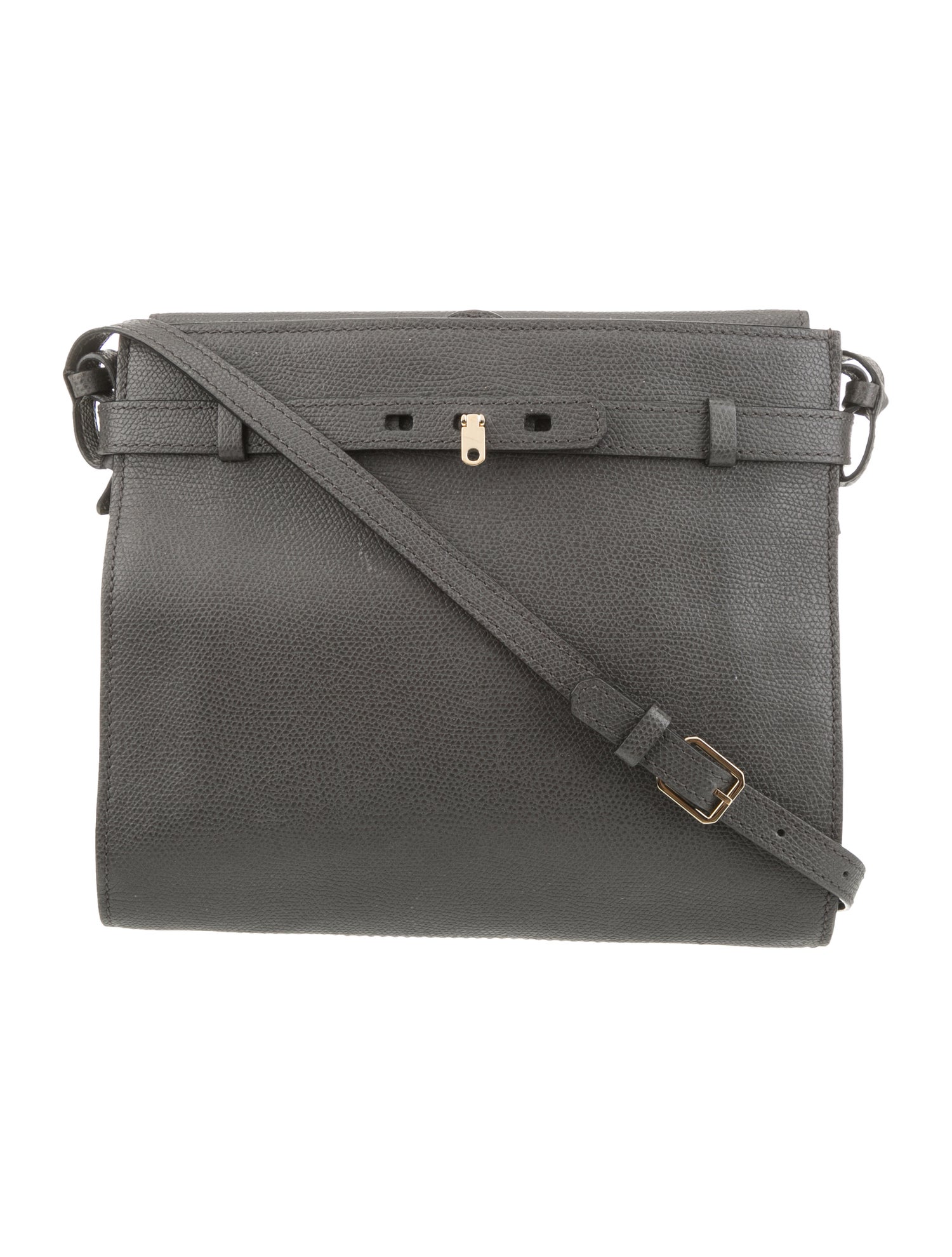 Valextra Leather Messenger Bag
