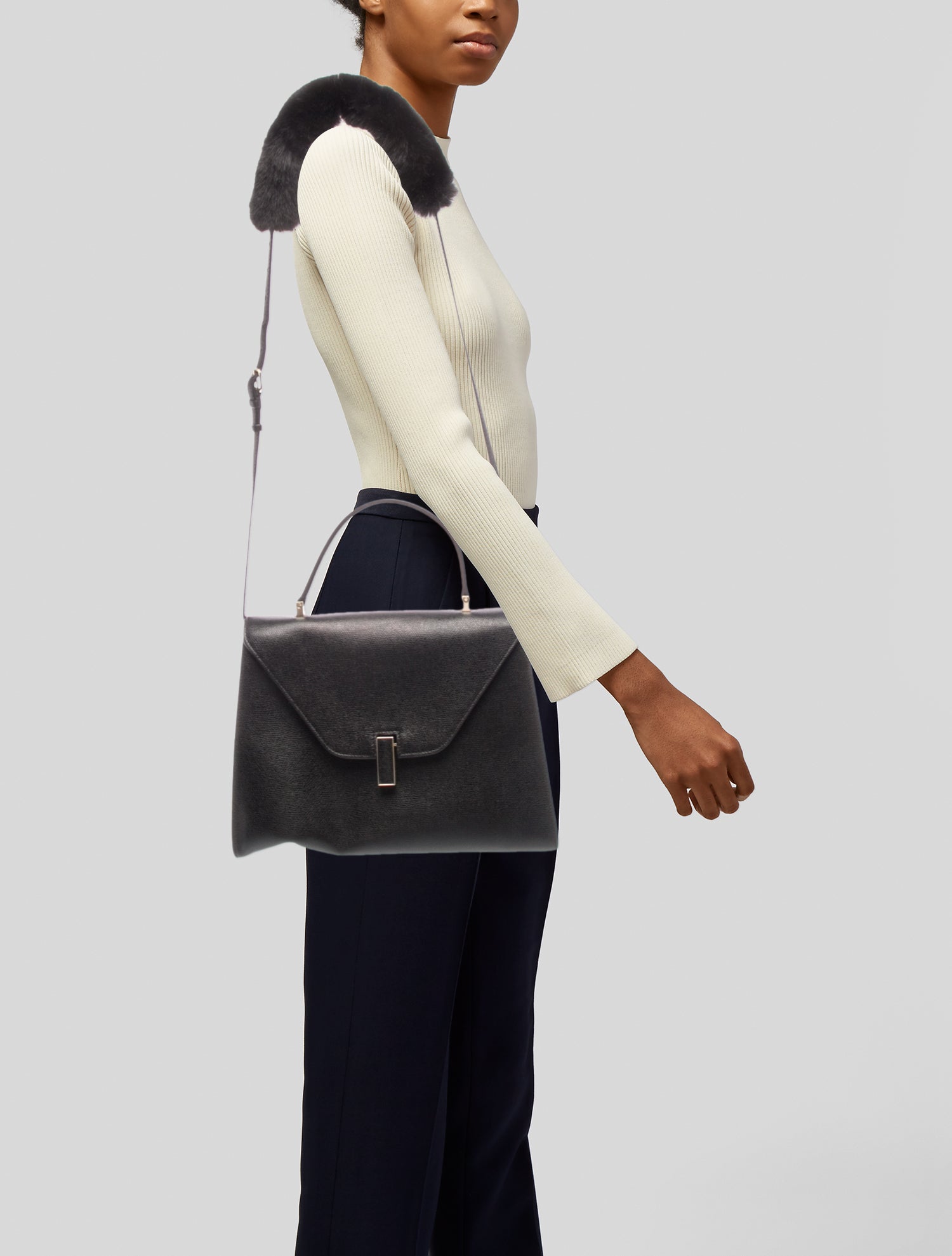 Valextra Leather Shoulder Bag