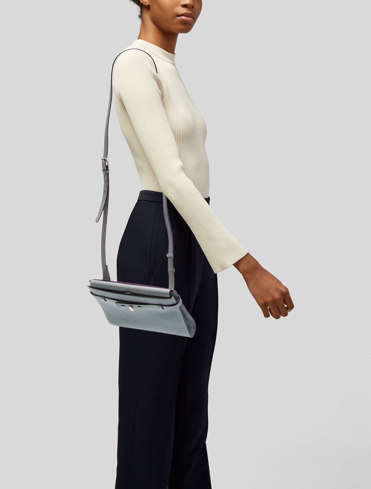 Valextra Calf Leather Crossbody Bag