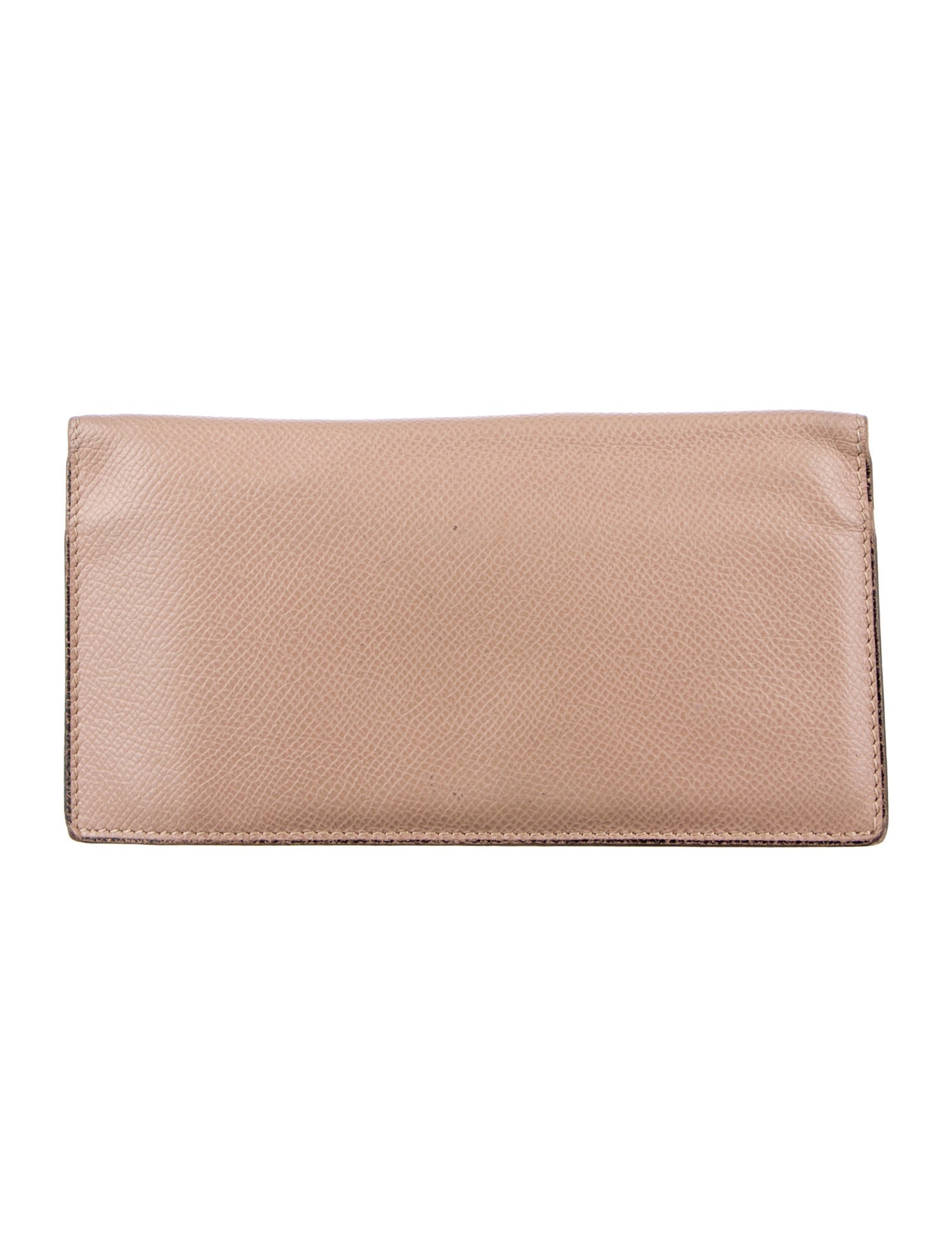 Valextra Leather Continental Wallet