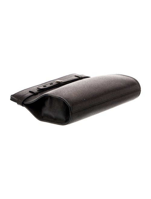 Valextra Leather Messenger Bag