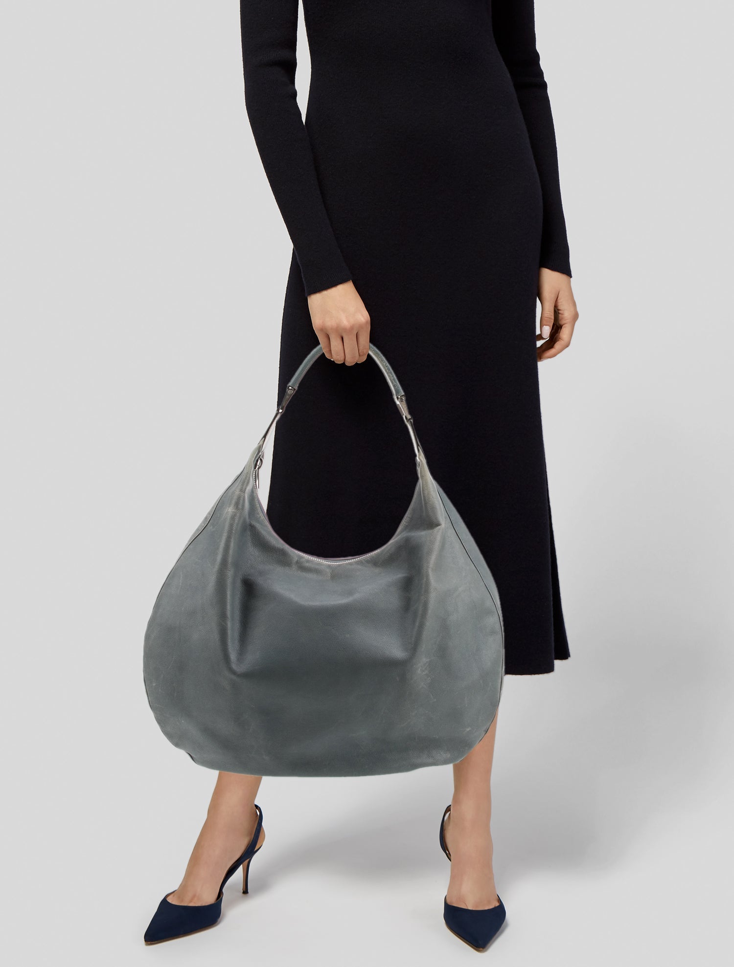 Valextra Leather Hobo