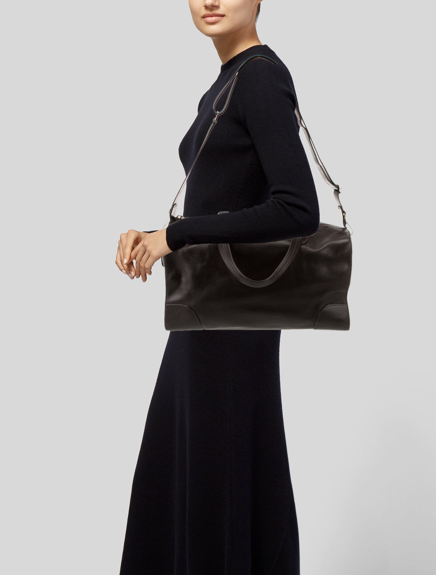 Valextra Leather Shoulder Bag