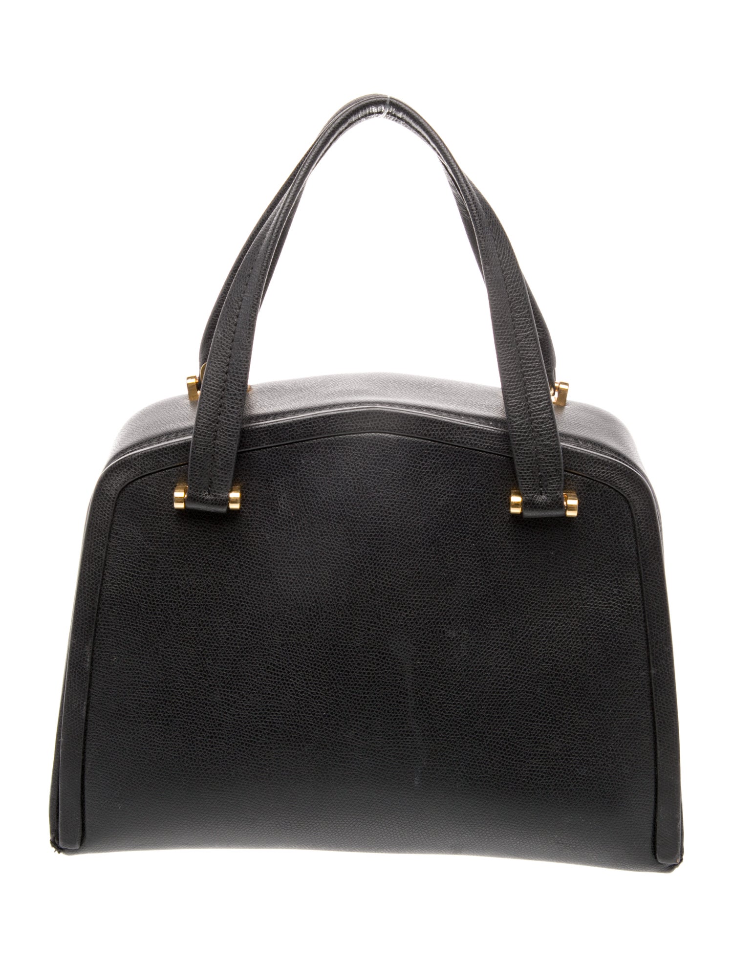 Valextra Leather Top Handle Bag