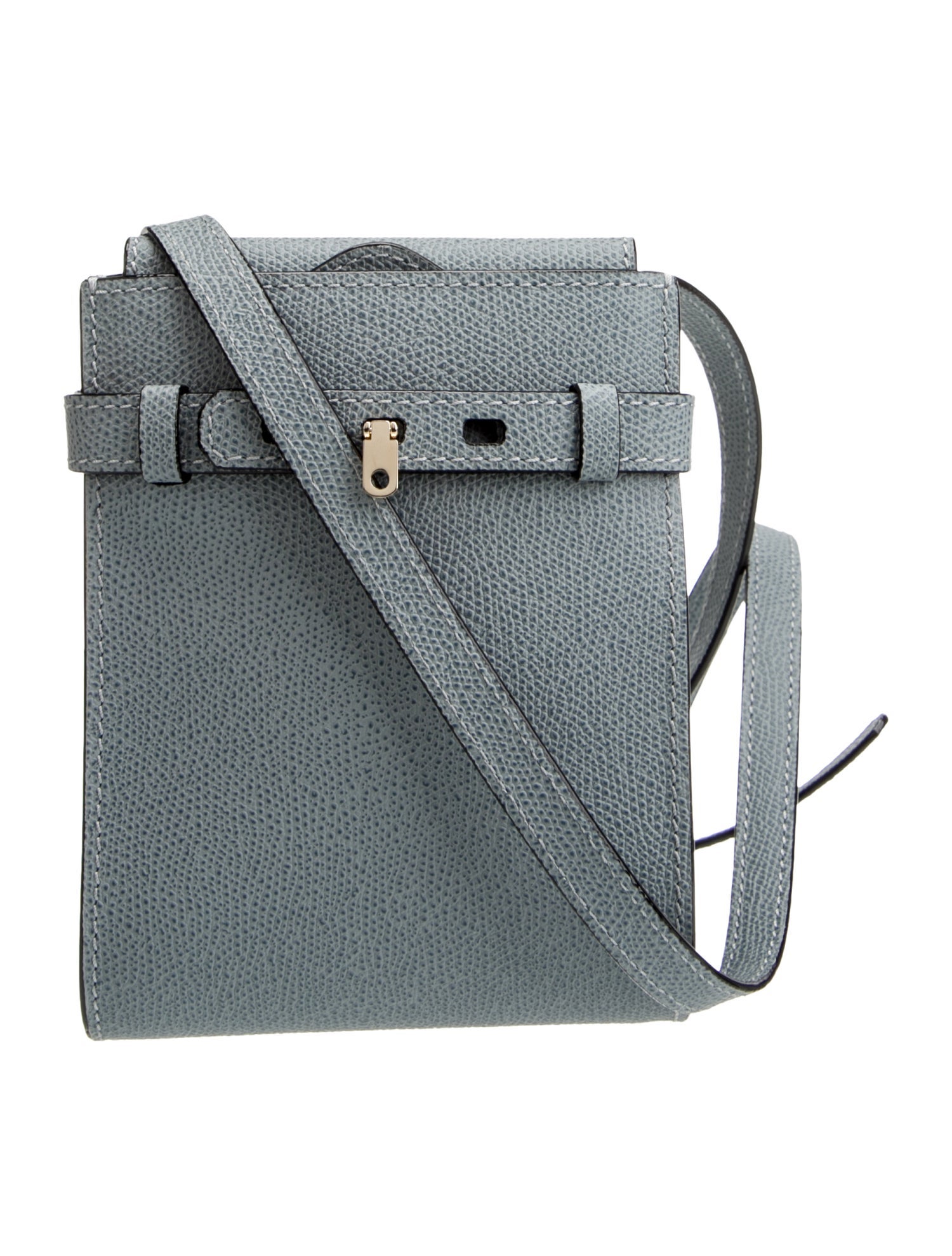 Valextra Leather Messenger Bag