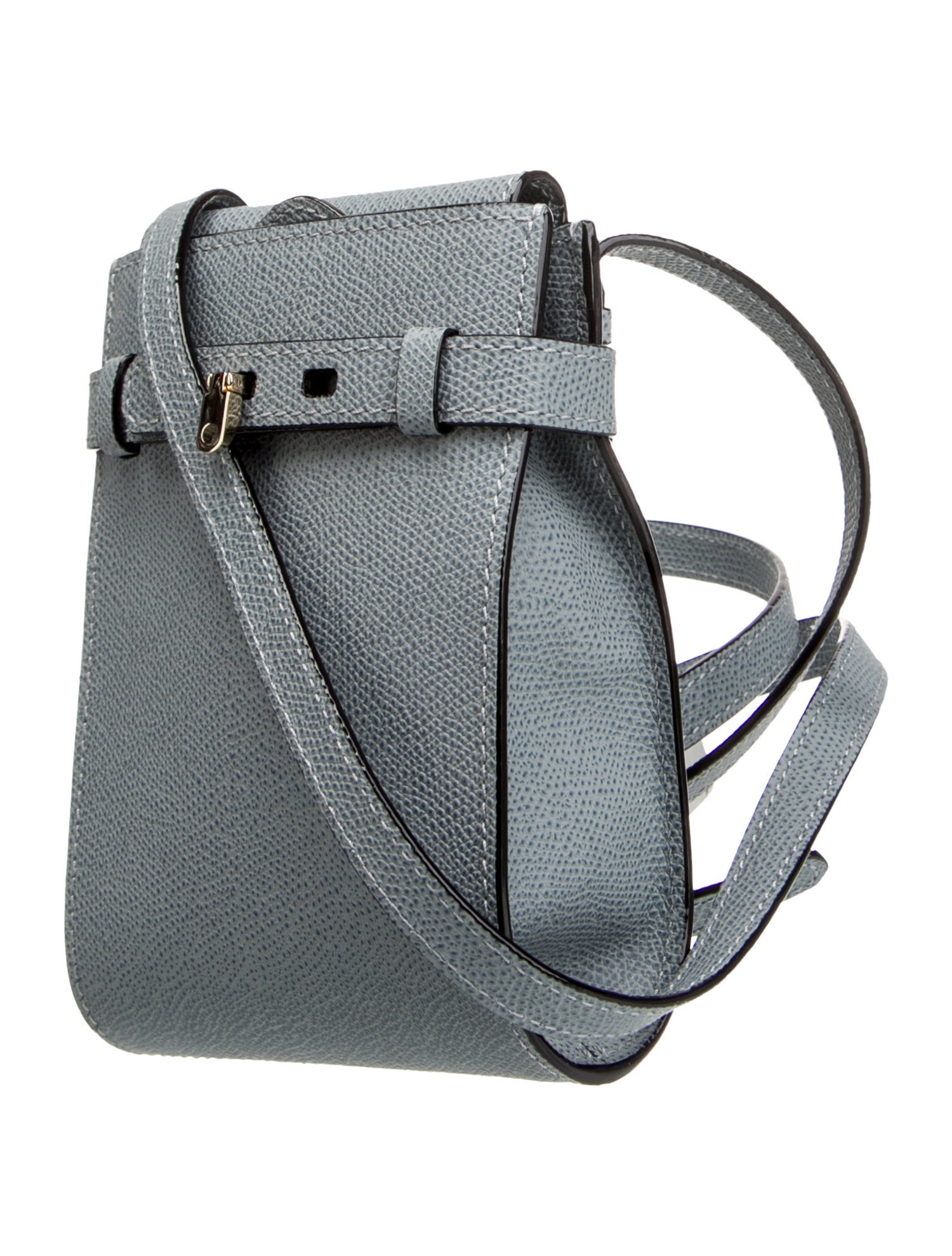 Valextra Leather Messenger Bag