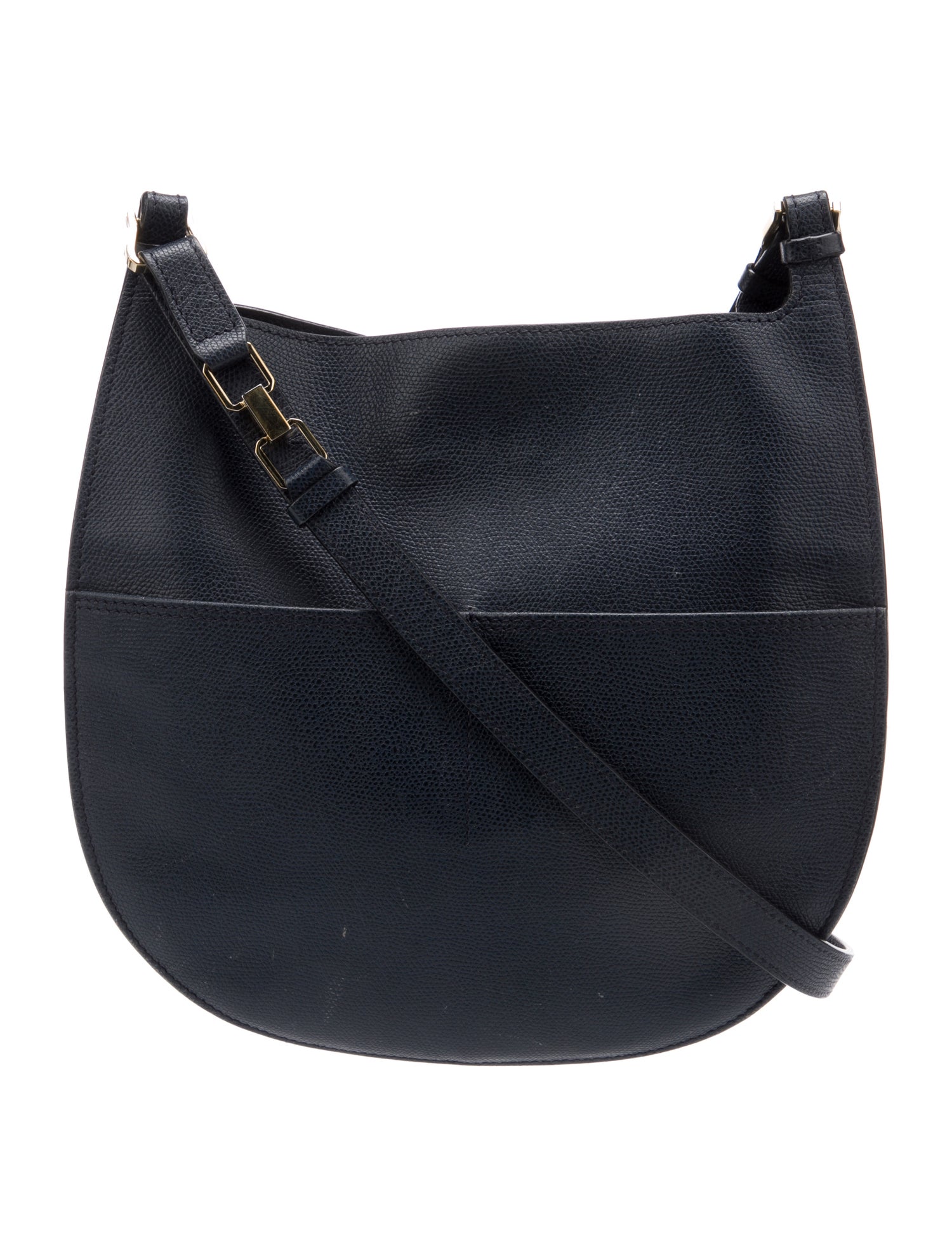 Valextra Leather Messenger Bag