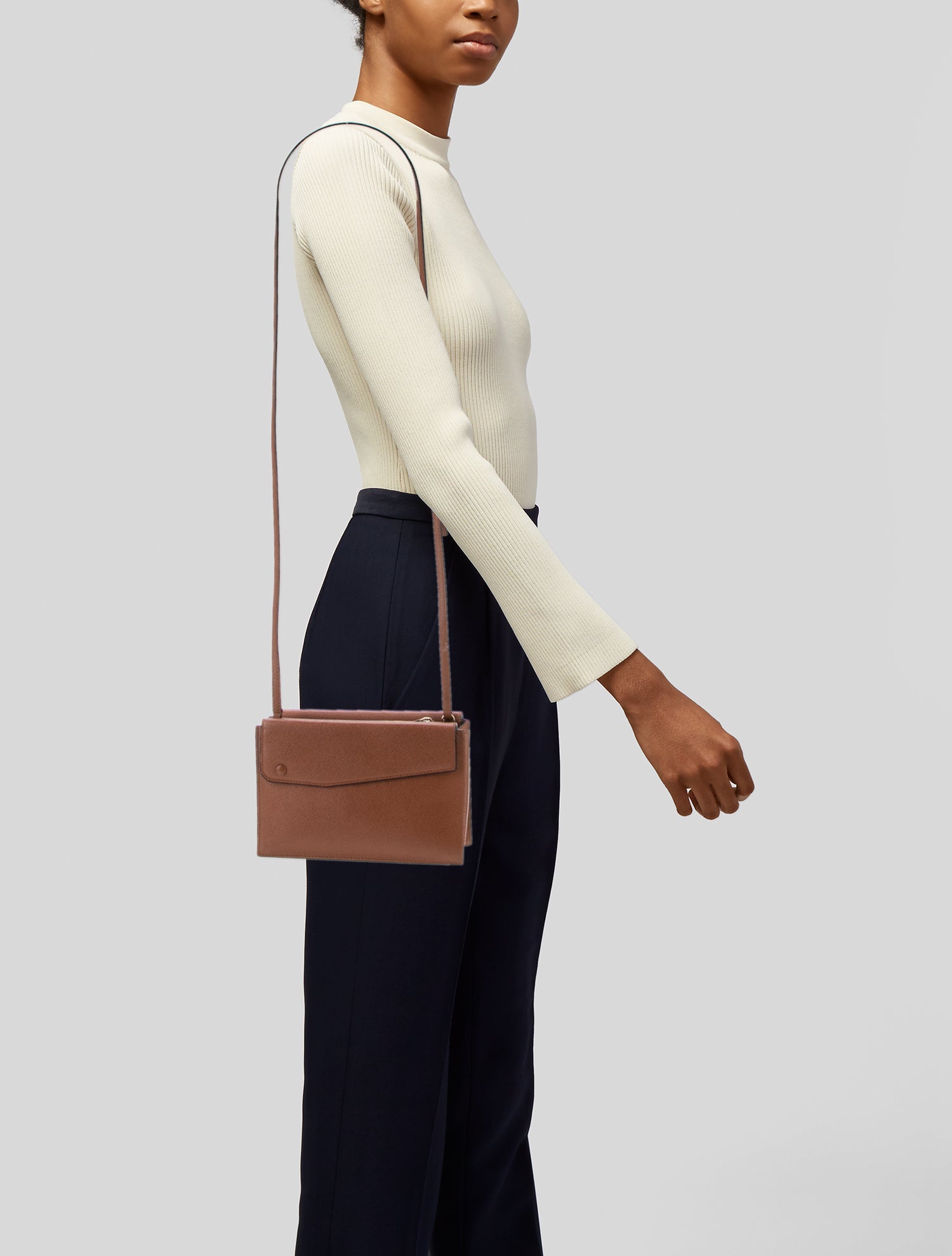 Valextra Leather Crossbody Bag