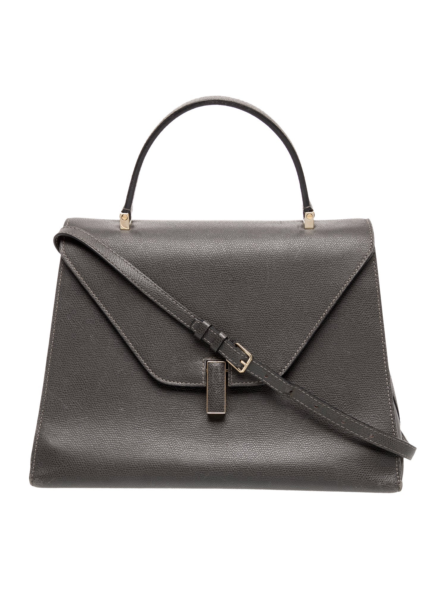 Valextra Leather Top Handle Bag