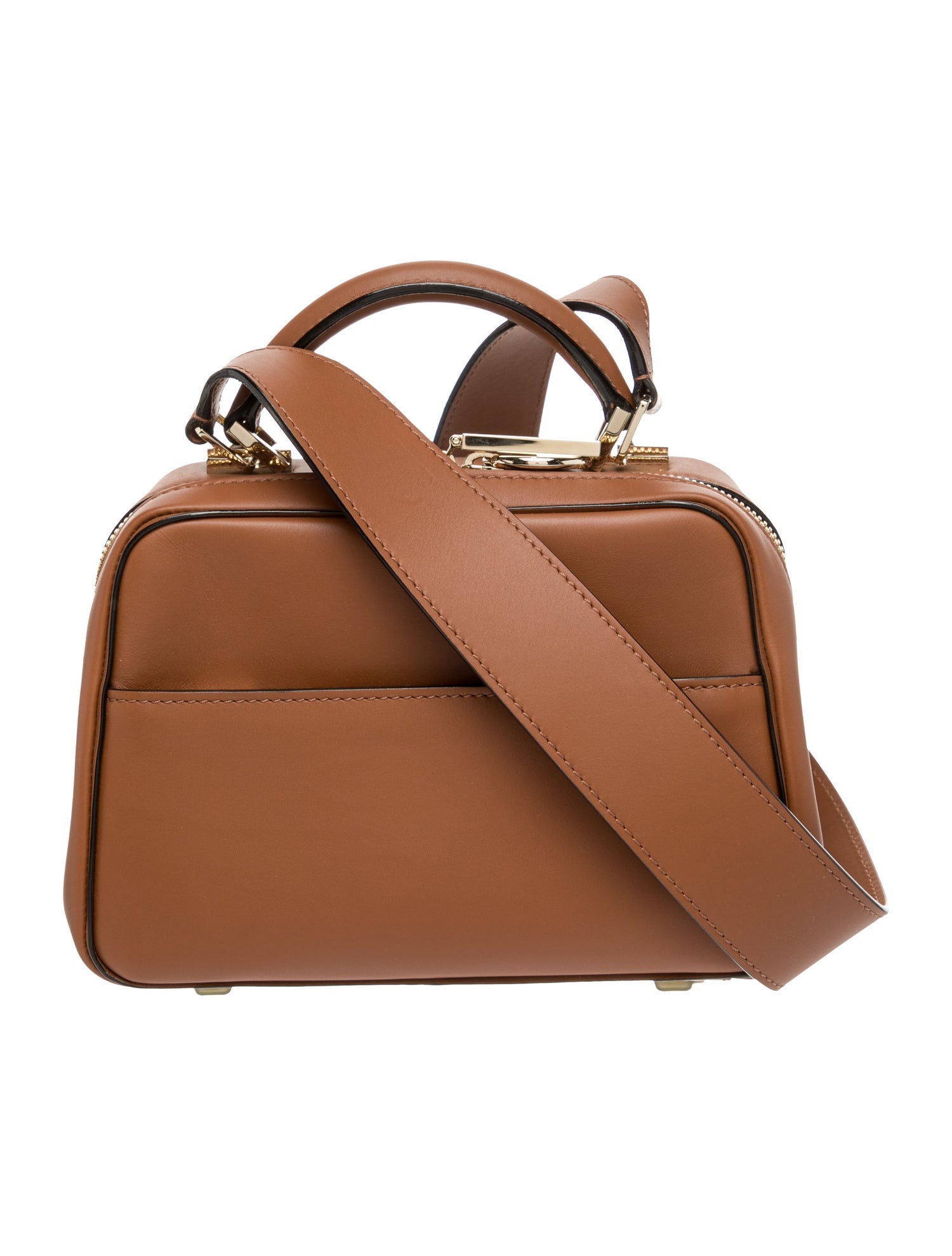 Valextra Leather Top Handle Bag