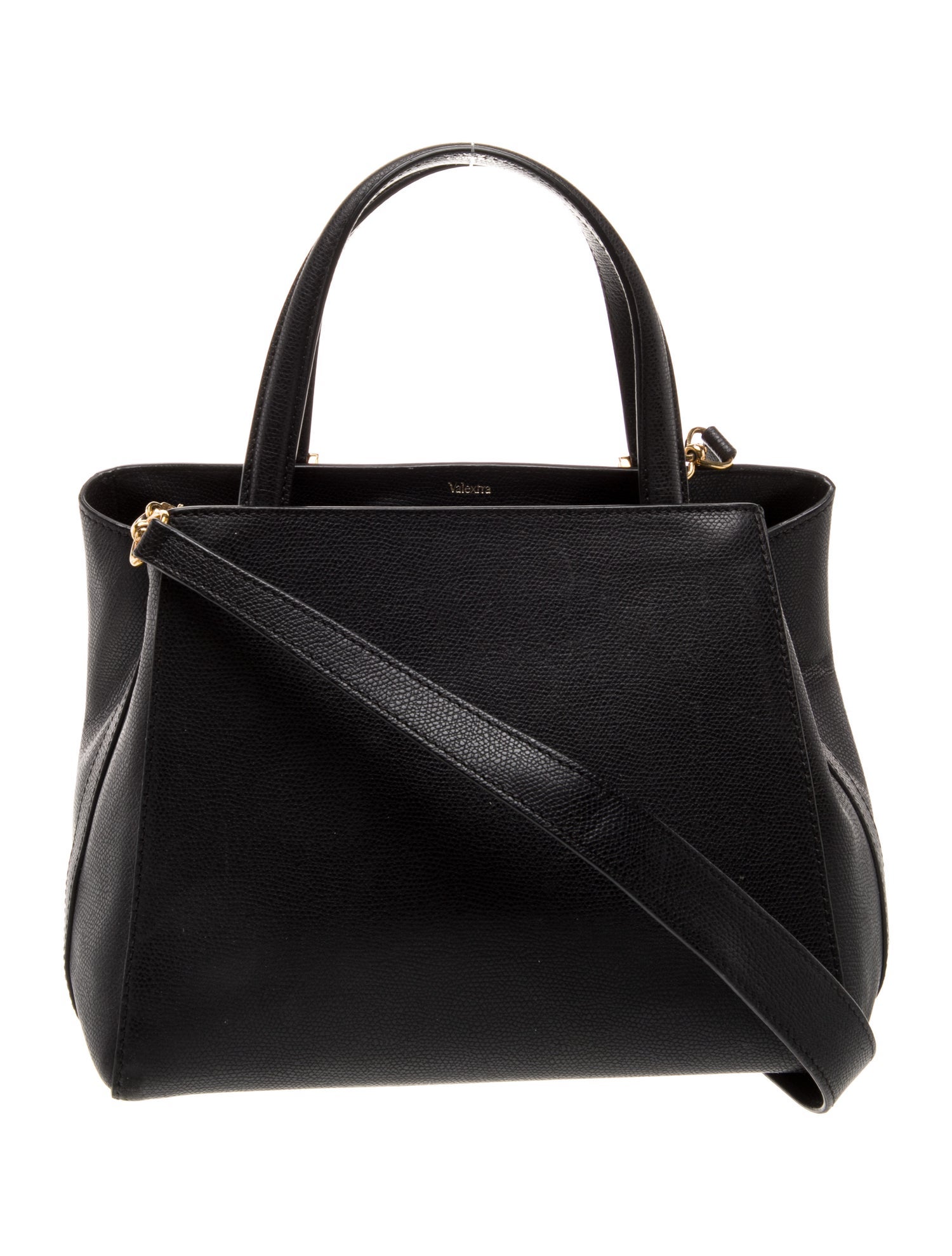 Valextra Leather Top Handle Bag