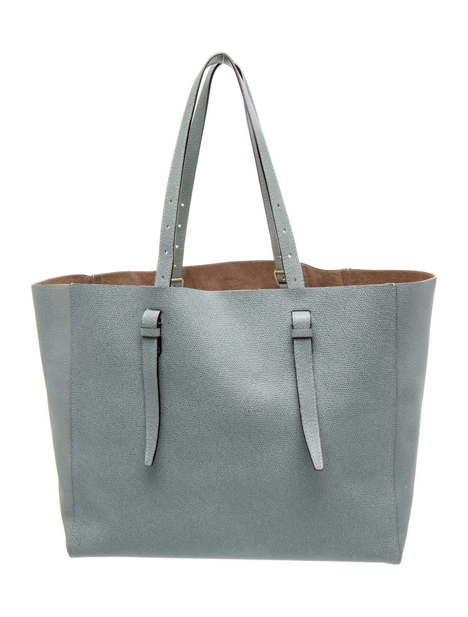 Valextra Leather Top Handle Bag