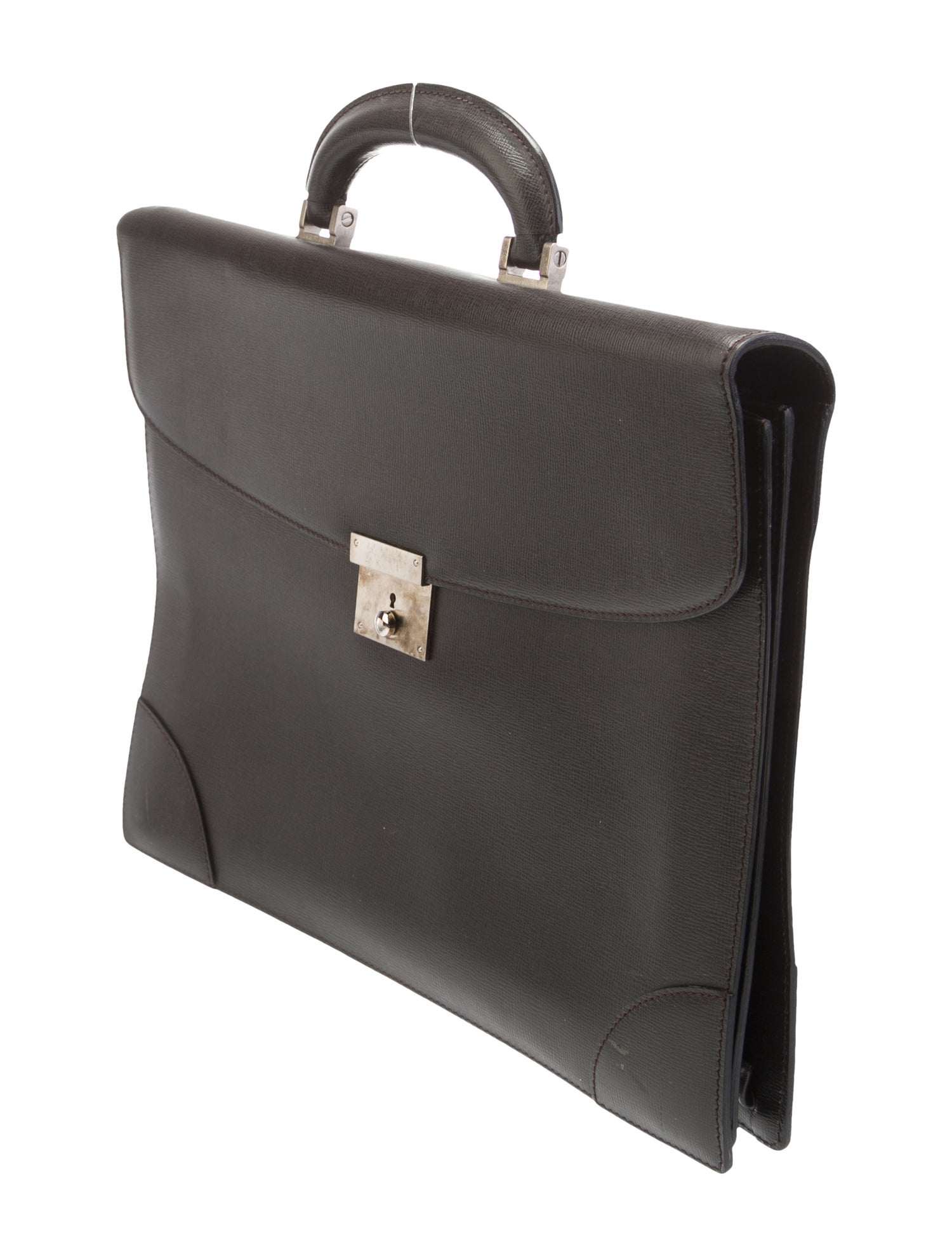 Valextra Leather Briefcase