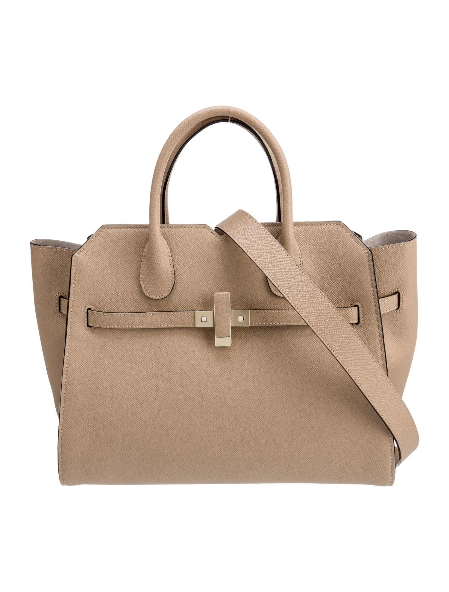 Valextra Leather Top Handle Bag