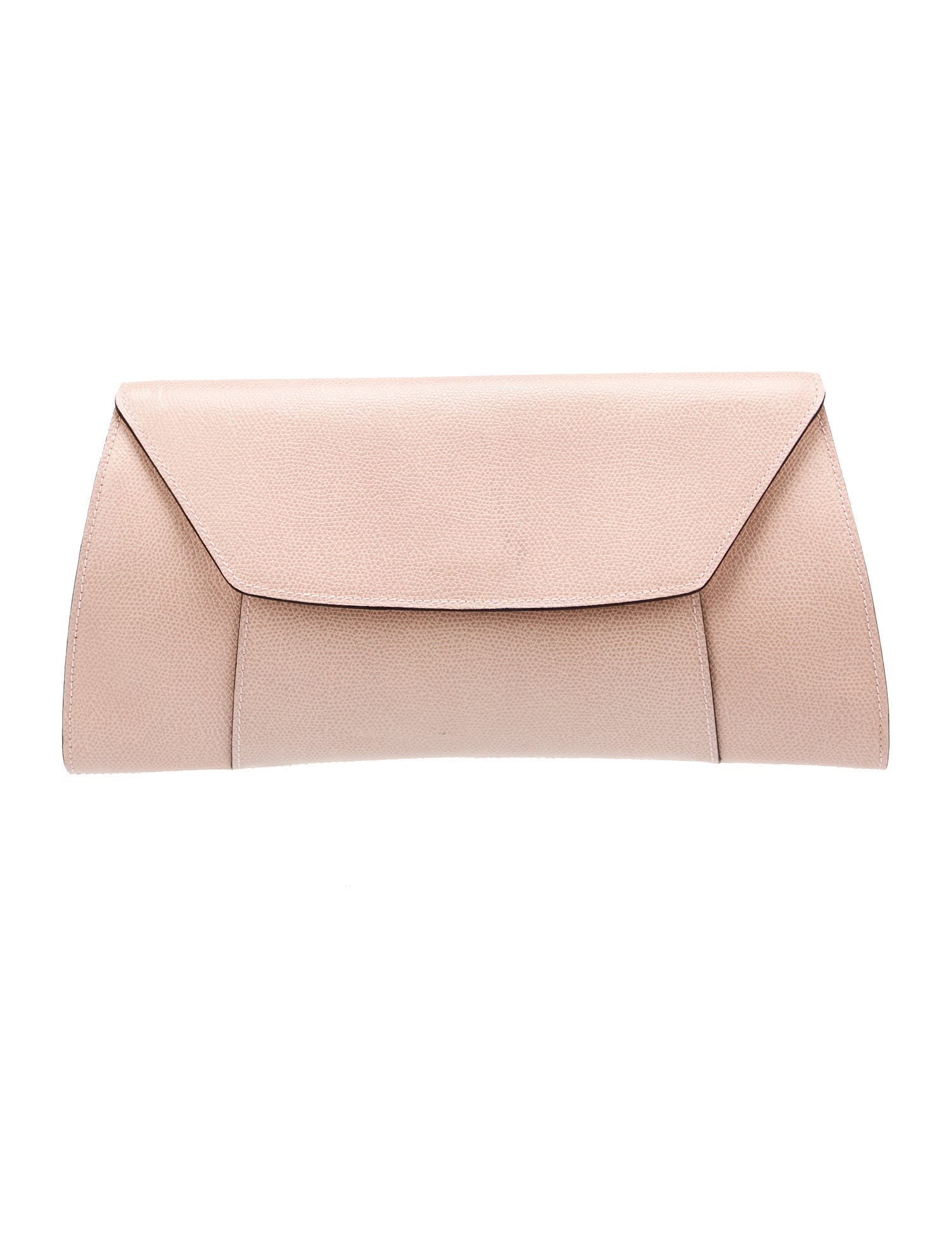 Valextra Embossed Leather Clutch
