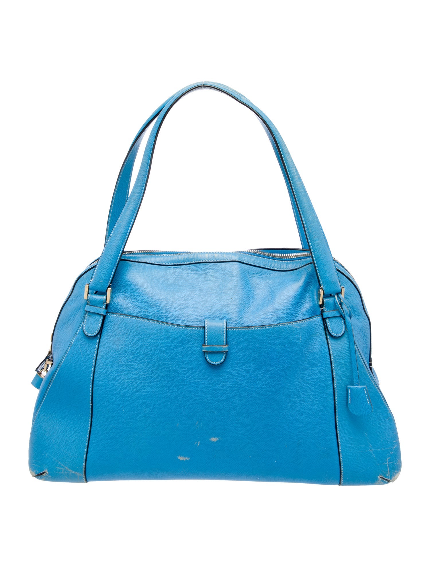 Valextra Leather Top Handle Bag