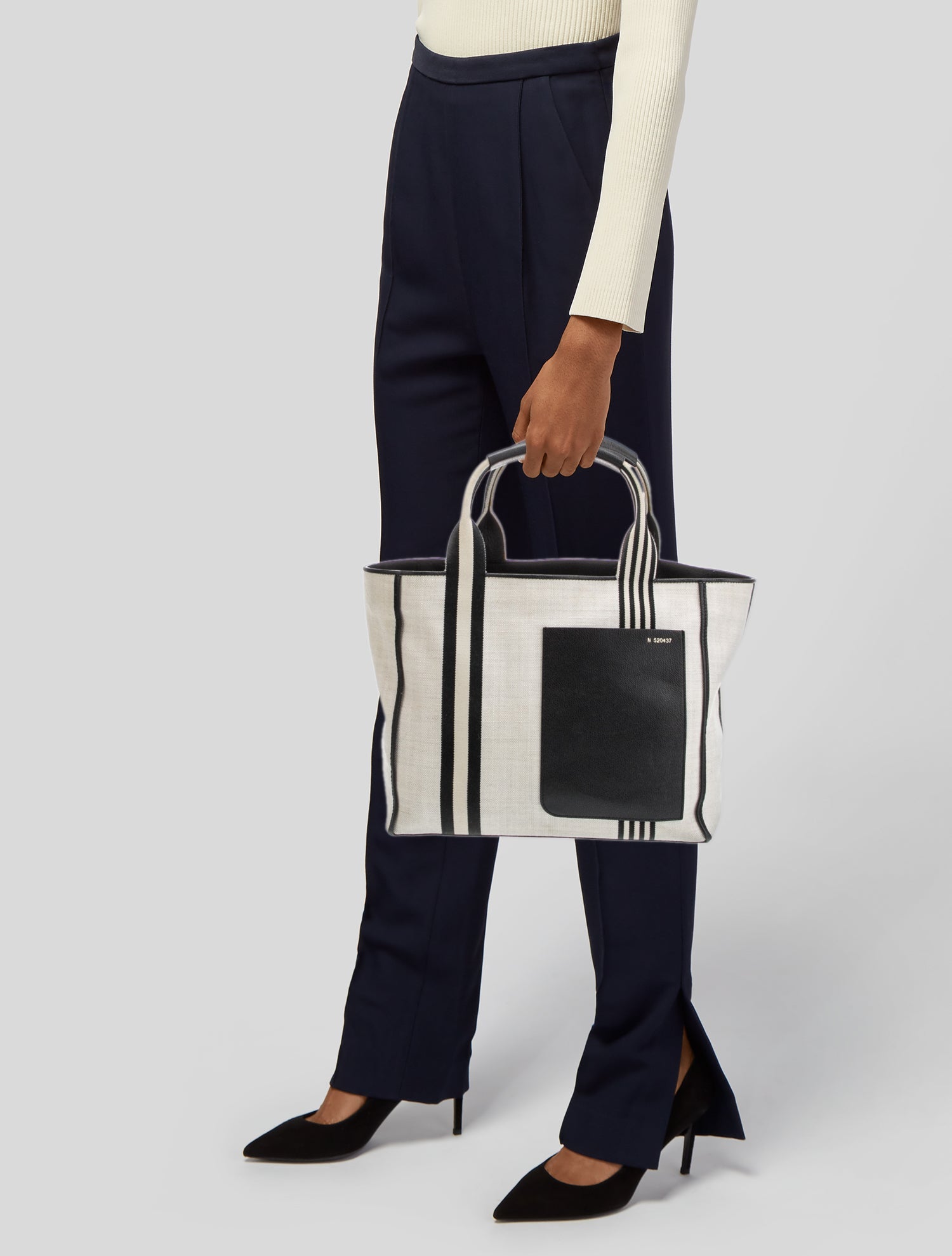 Valextra Canvas Tote