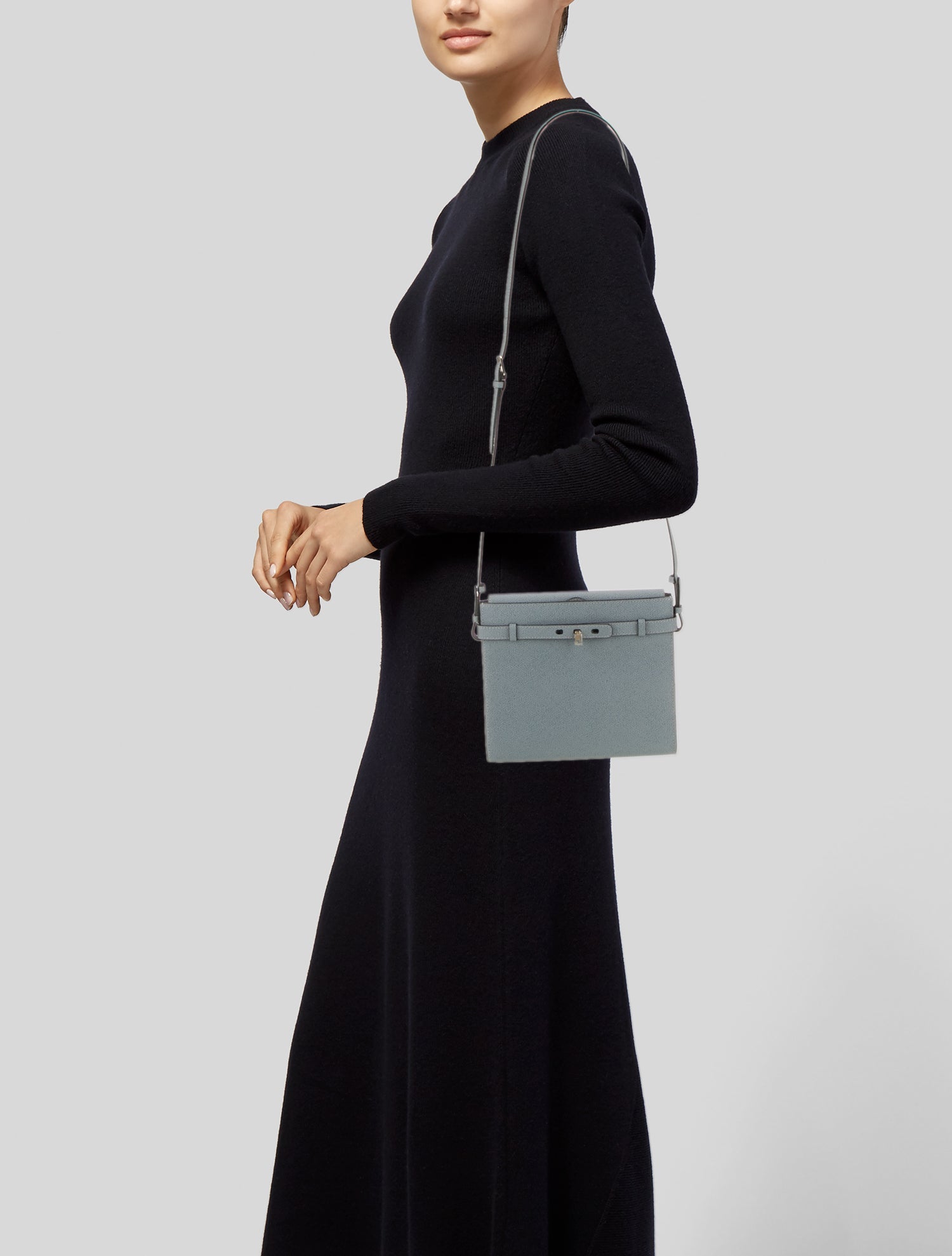 Valextra Saffiano Leather Messenger Bag