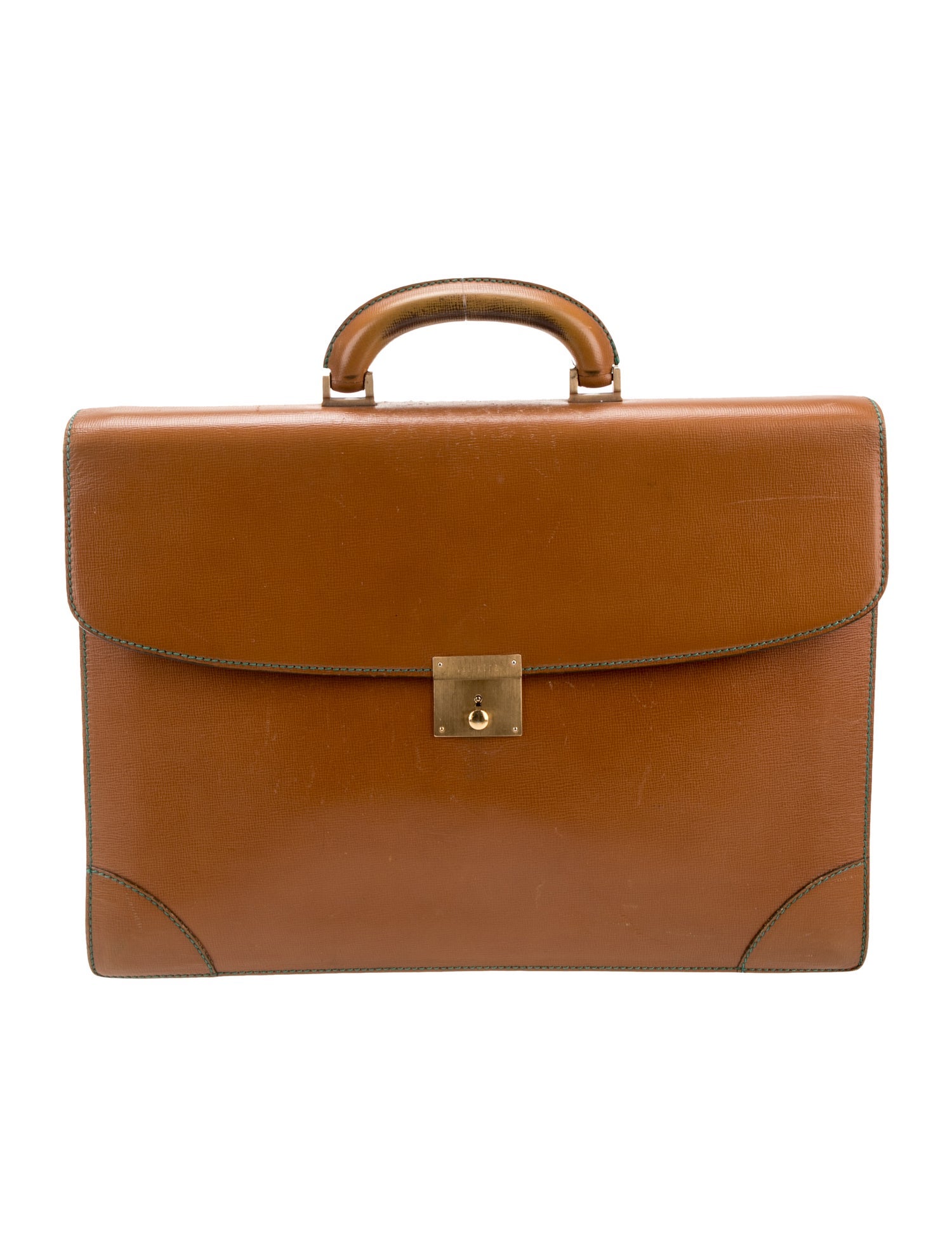 Valextra Leather Briefcase