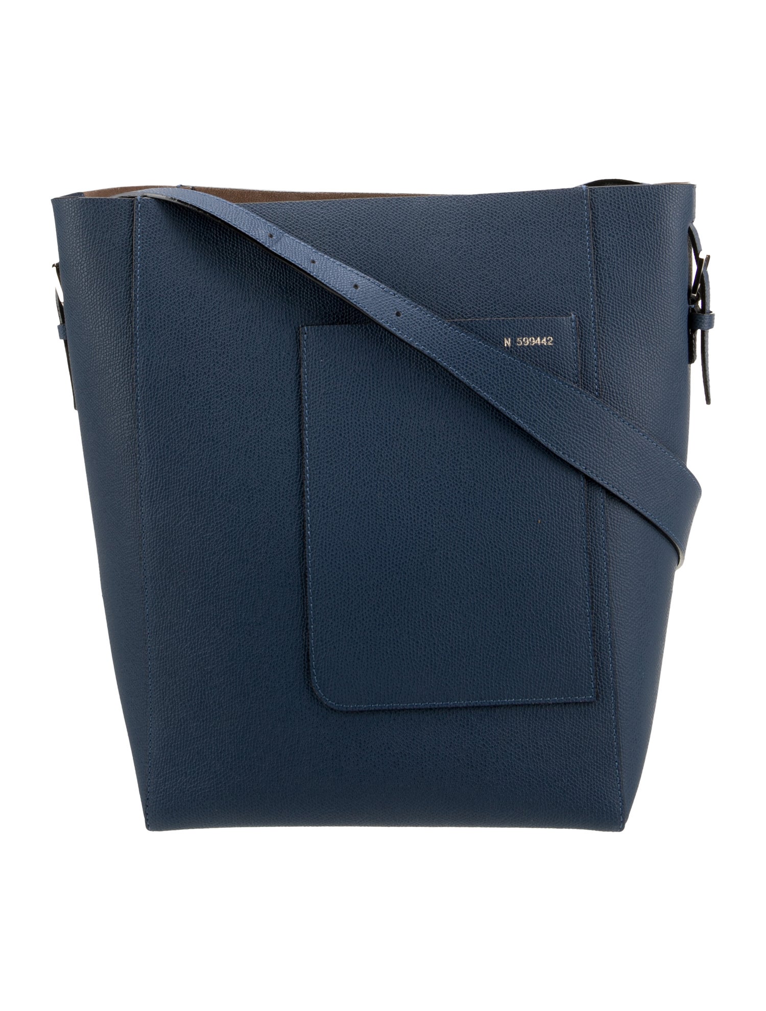 Valextra Leather Messenger Bag