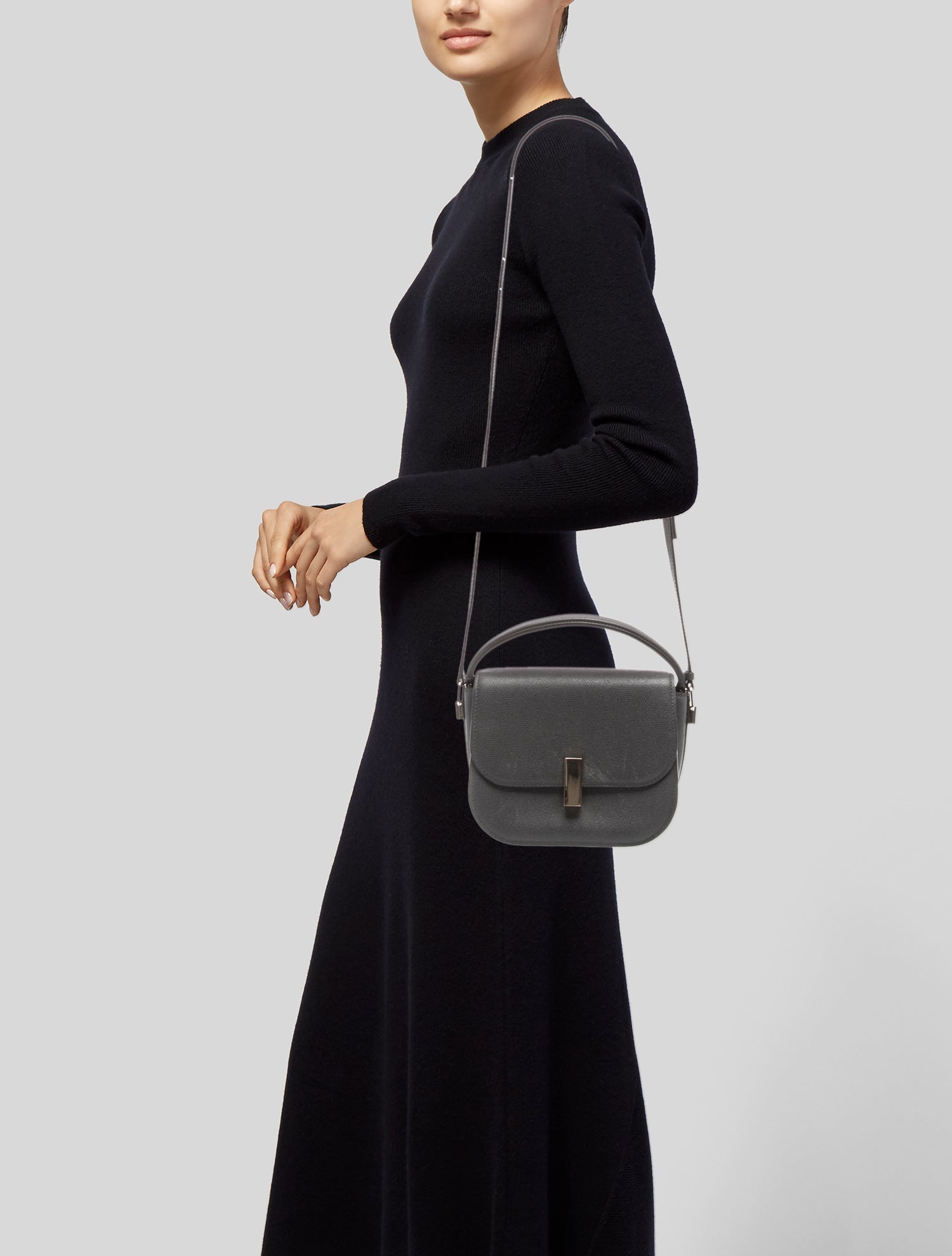 Valextra Calfskin Shoulder Bag