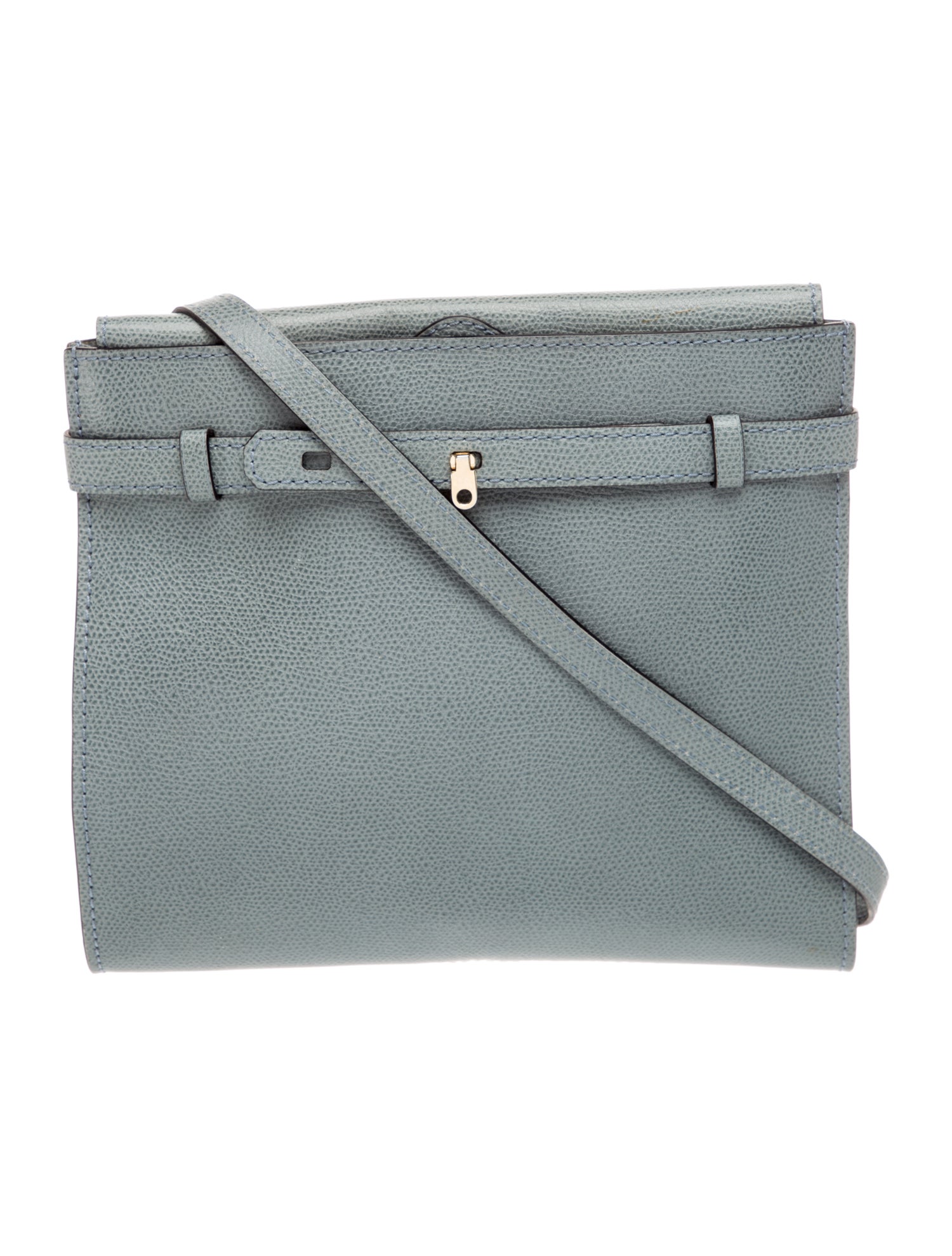 Valextra Leather Messenger Bag