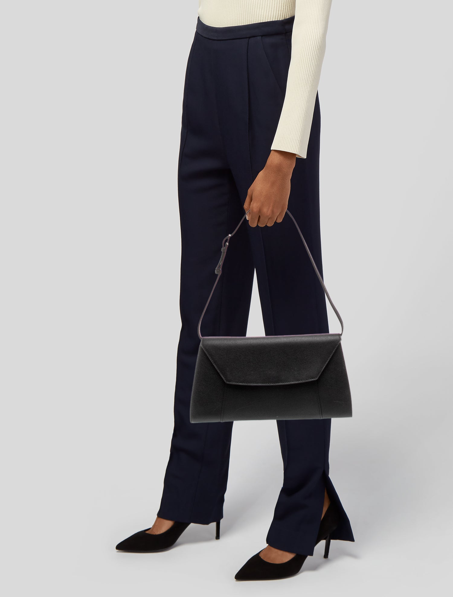 Valextra Leather Shoulder Bag