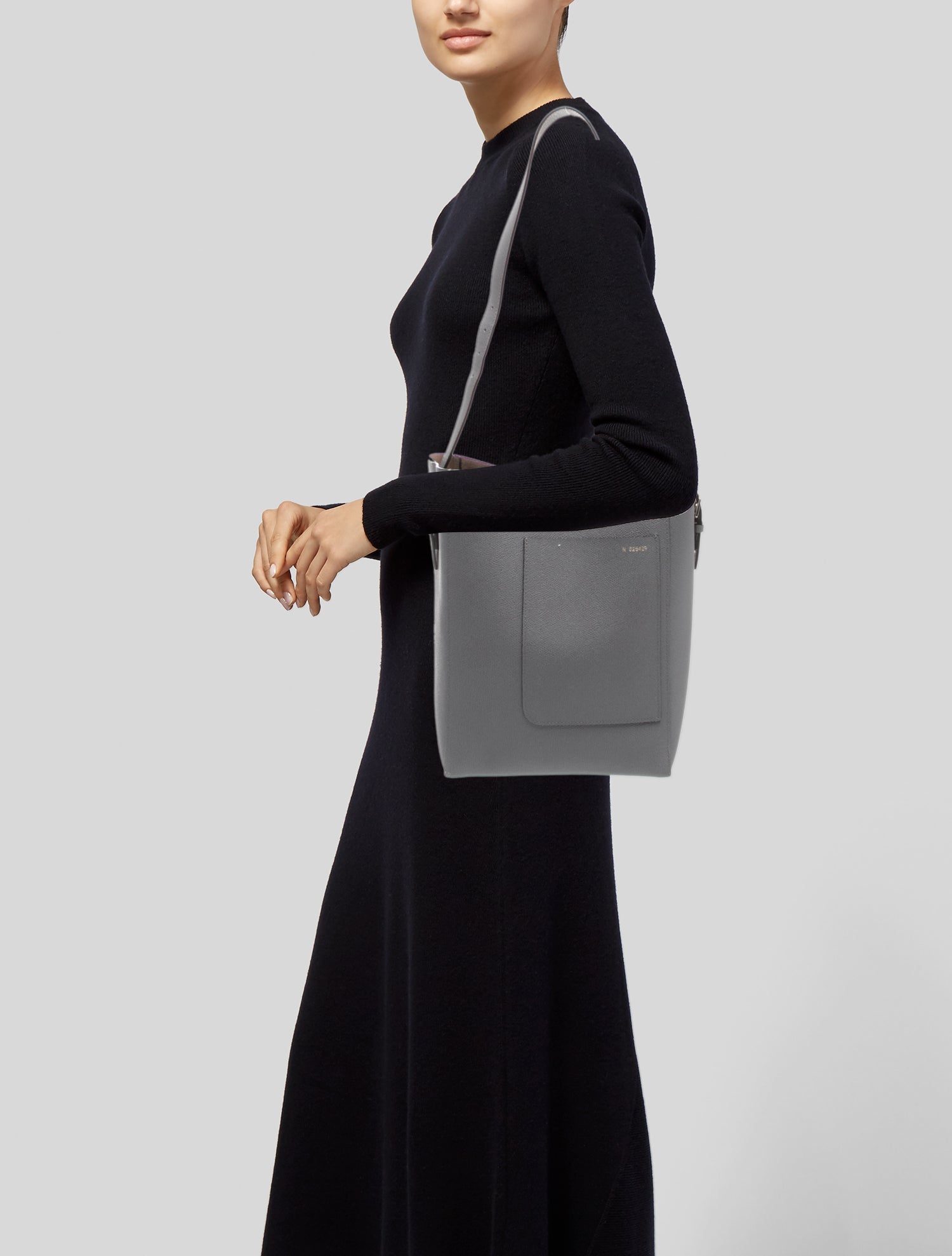 Valextra Leather Shoulder Bag