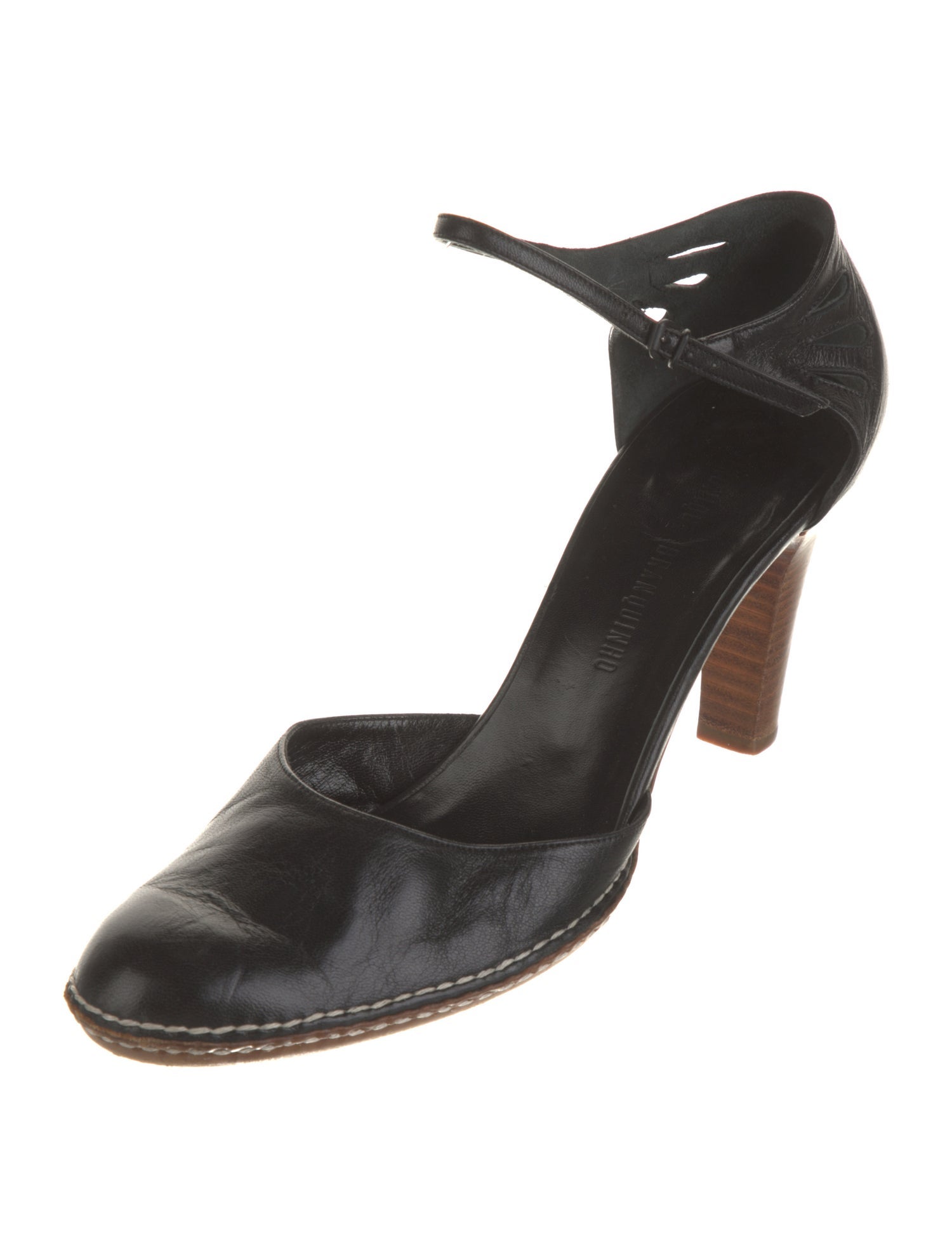 Veronique Branquinho Leather D'Orsay Pumps