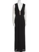 Veronique Branquinho V-Neck Long Dress