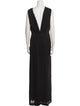 Veronique Branquinho V-Neck Long Dress