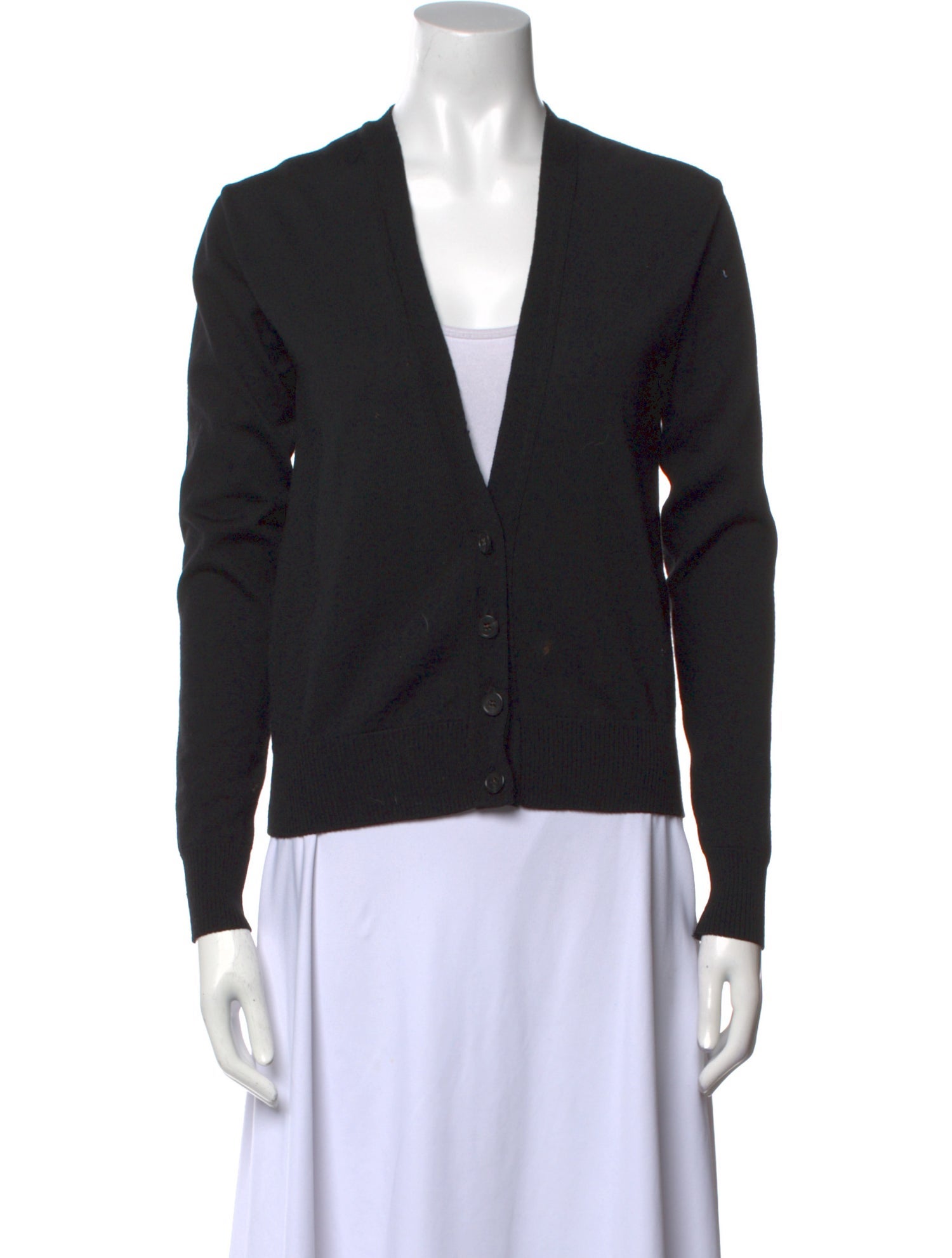 Veronique Branquinho Merino Wool V-Neck Sweater