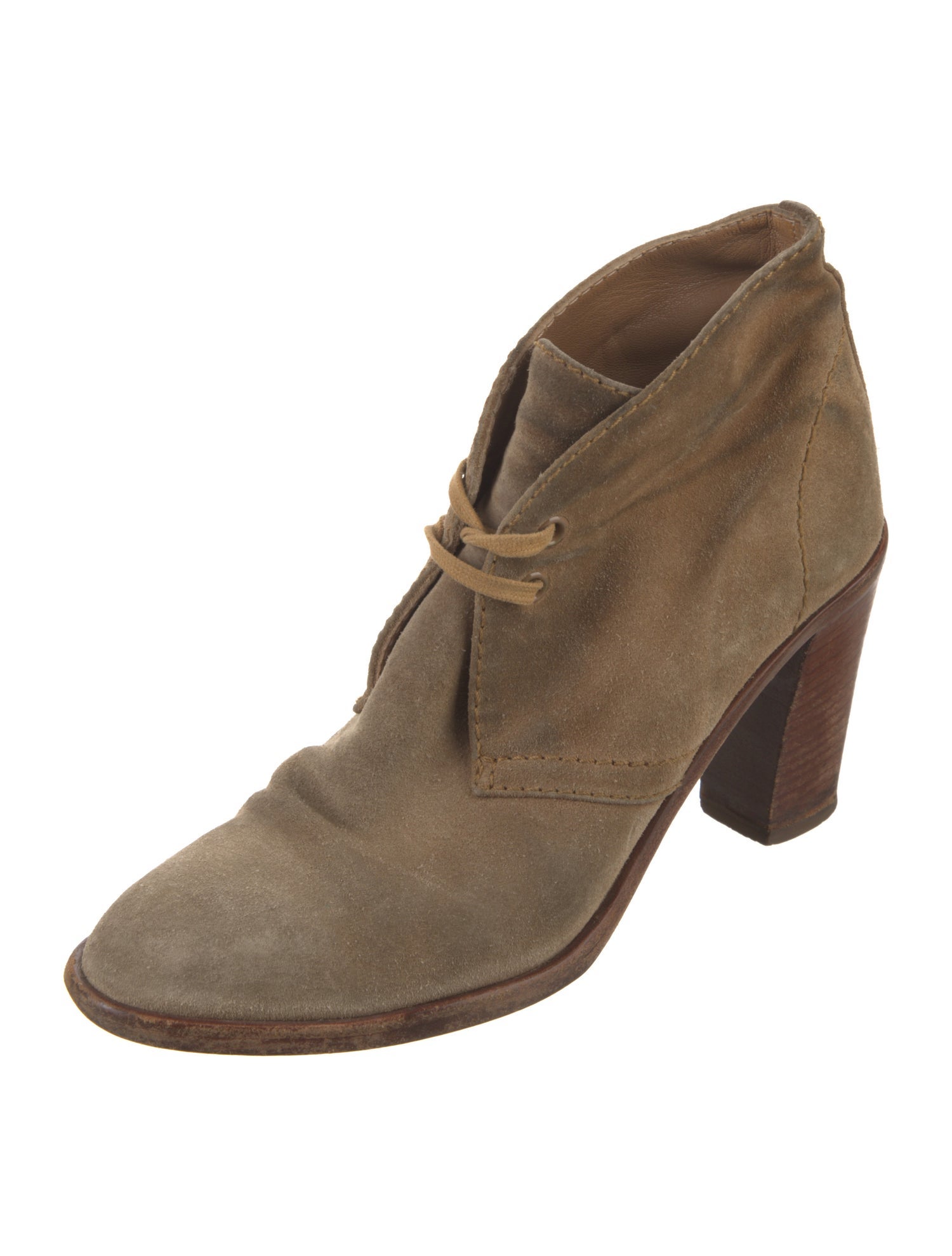 Veronique Branquinho Suede Lace-Up Boots
