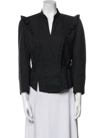 Veronique Branquinho Wool Striped Jacket