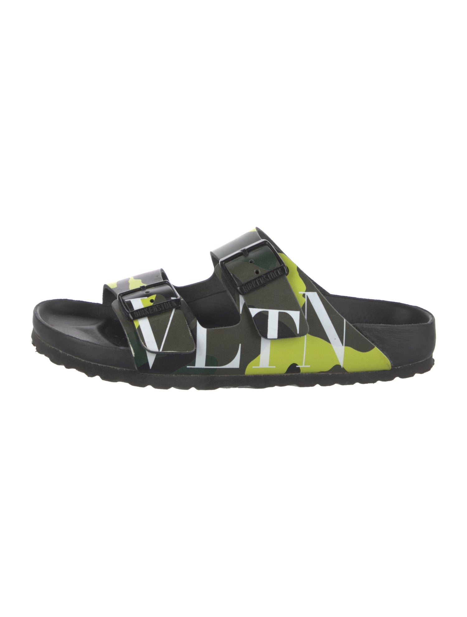 Valentino x Birkenstock Leather Printed Slides