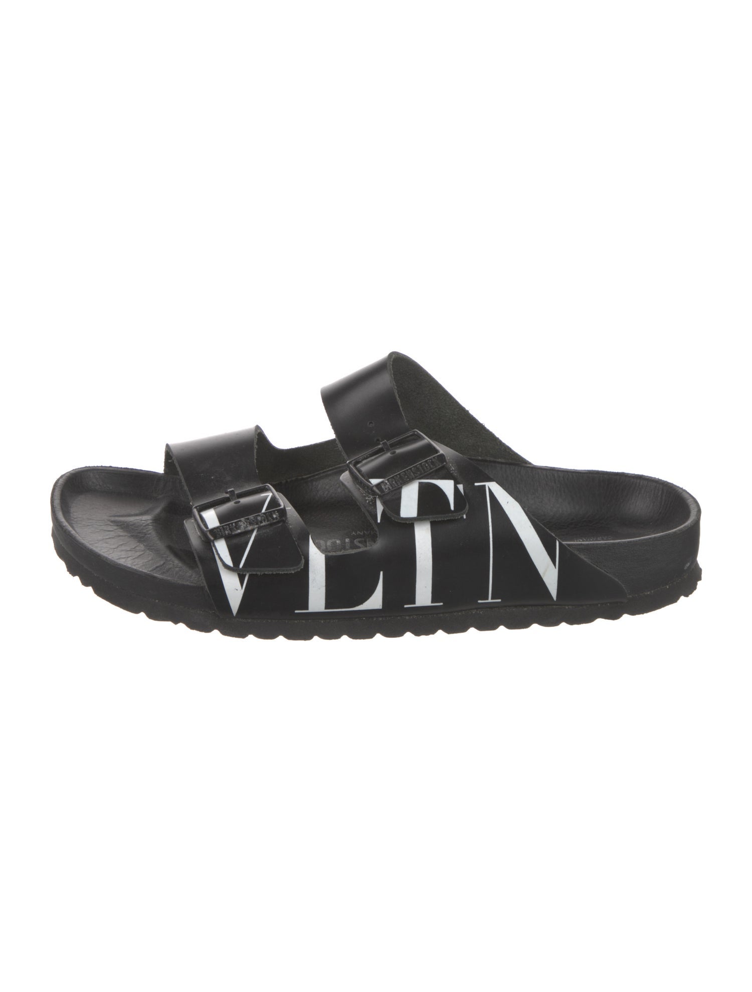 Valentino x Birkenstock Leather Printed Slides