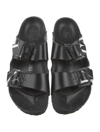 Valentino x Birkenstock Leather Printed Slides