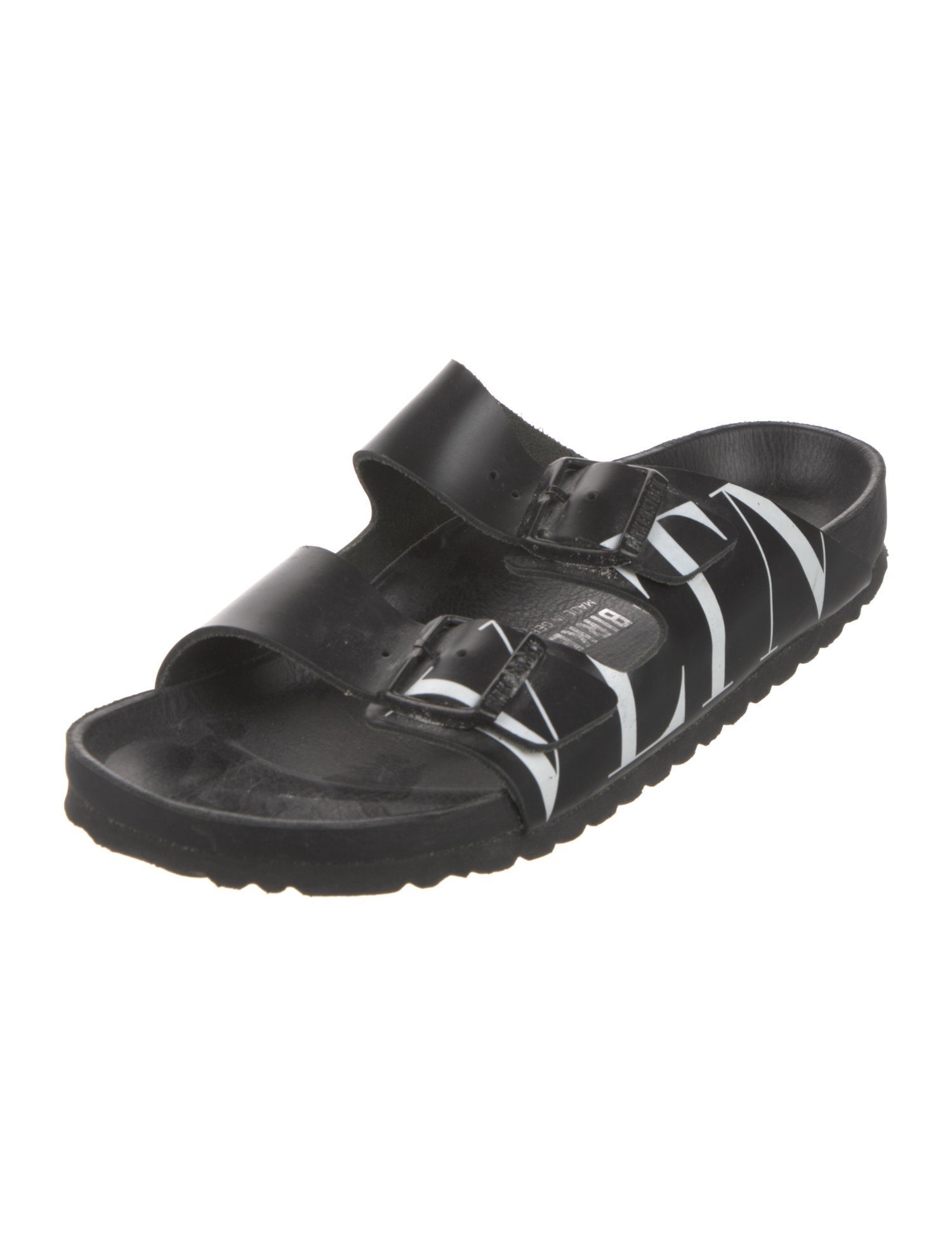 Valentino x Birkenstock Leather Printed Slides