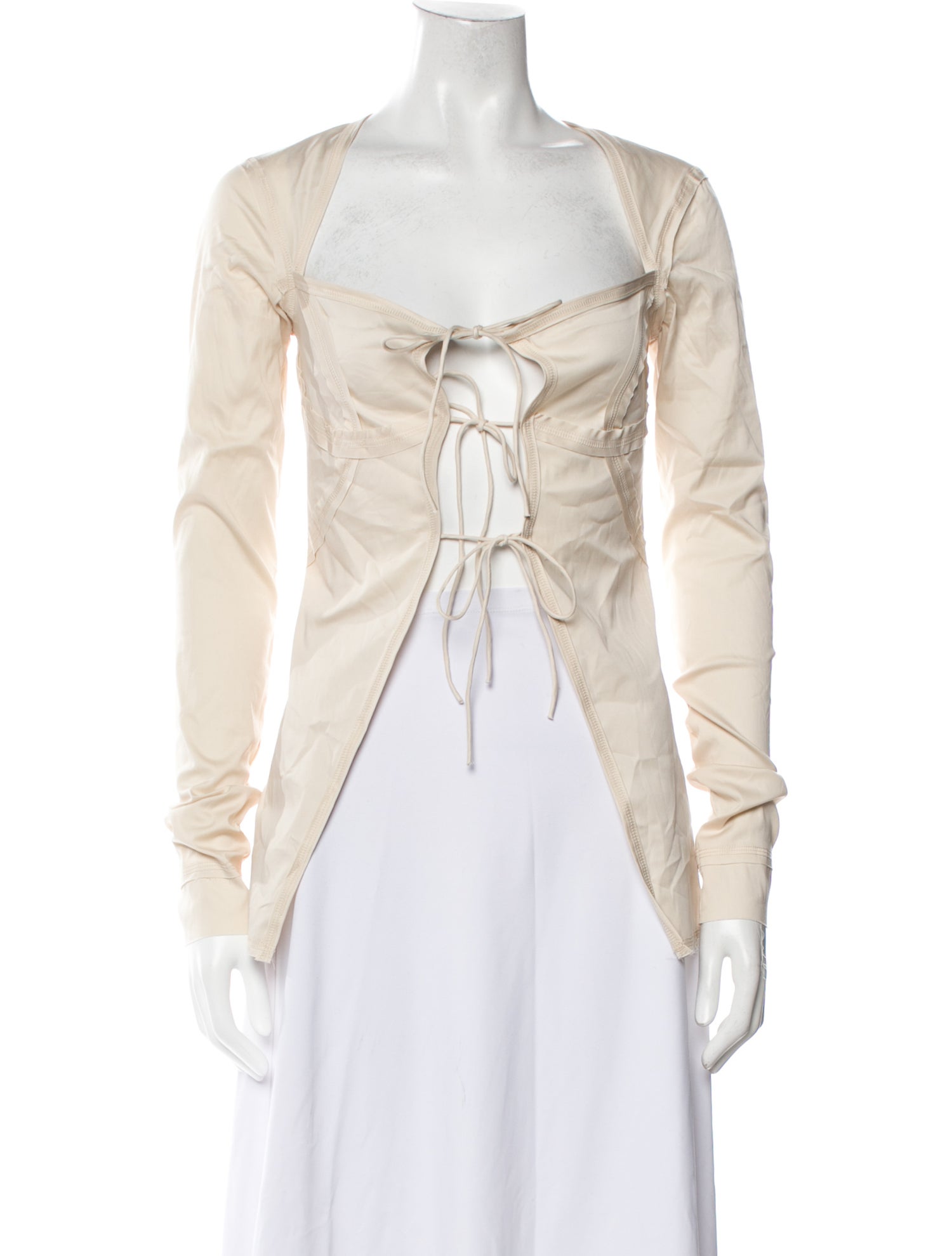 TG Botanical V-Neck Long Sleeve Crop Top w/ Tags