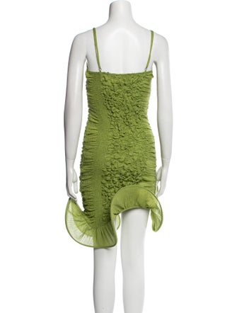 TG Botanical Square Neckline Mini Dress