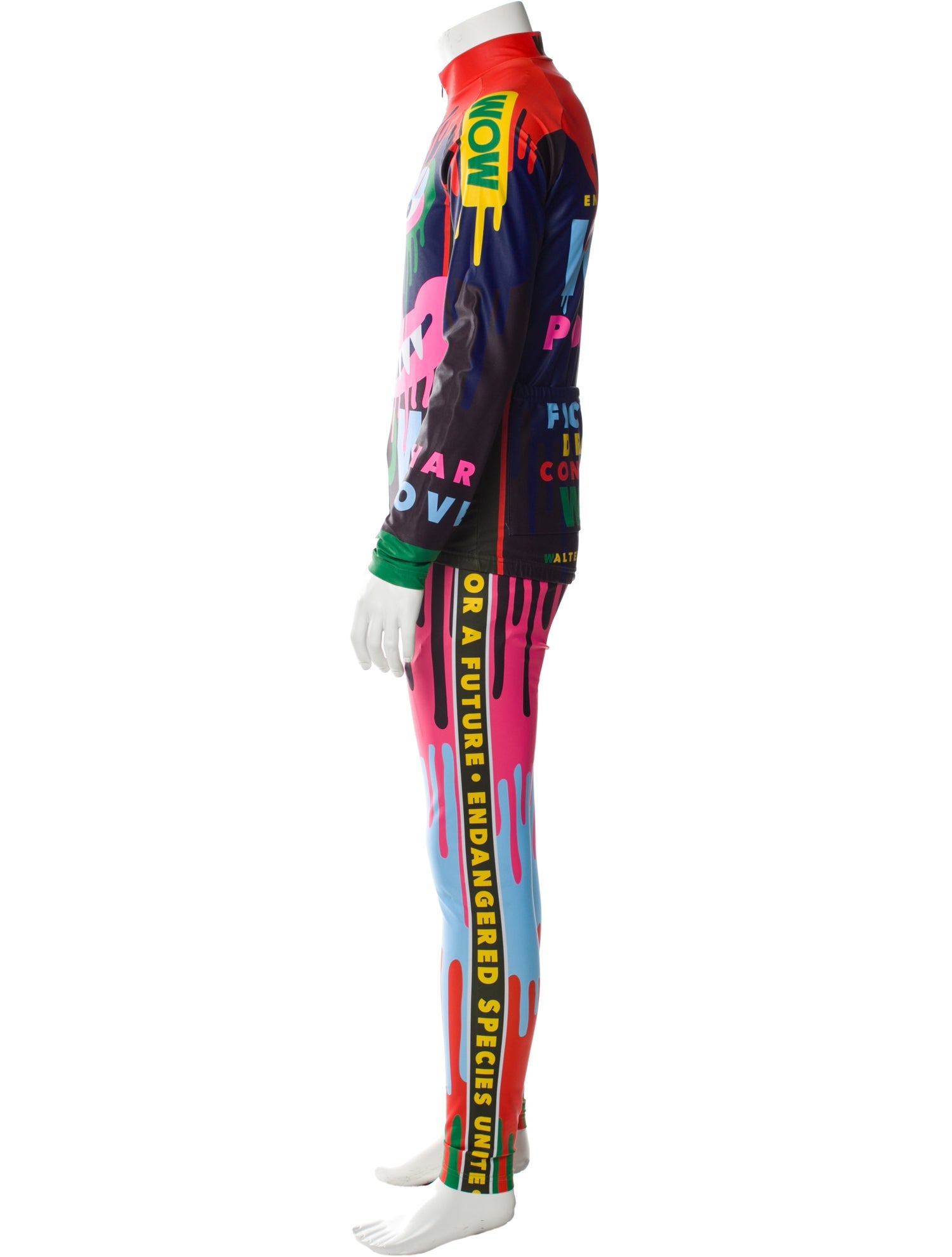 Walter Van Beirendonck Graphic Print Poncho