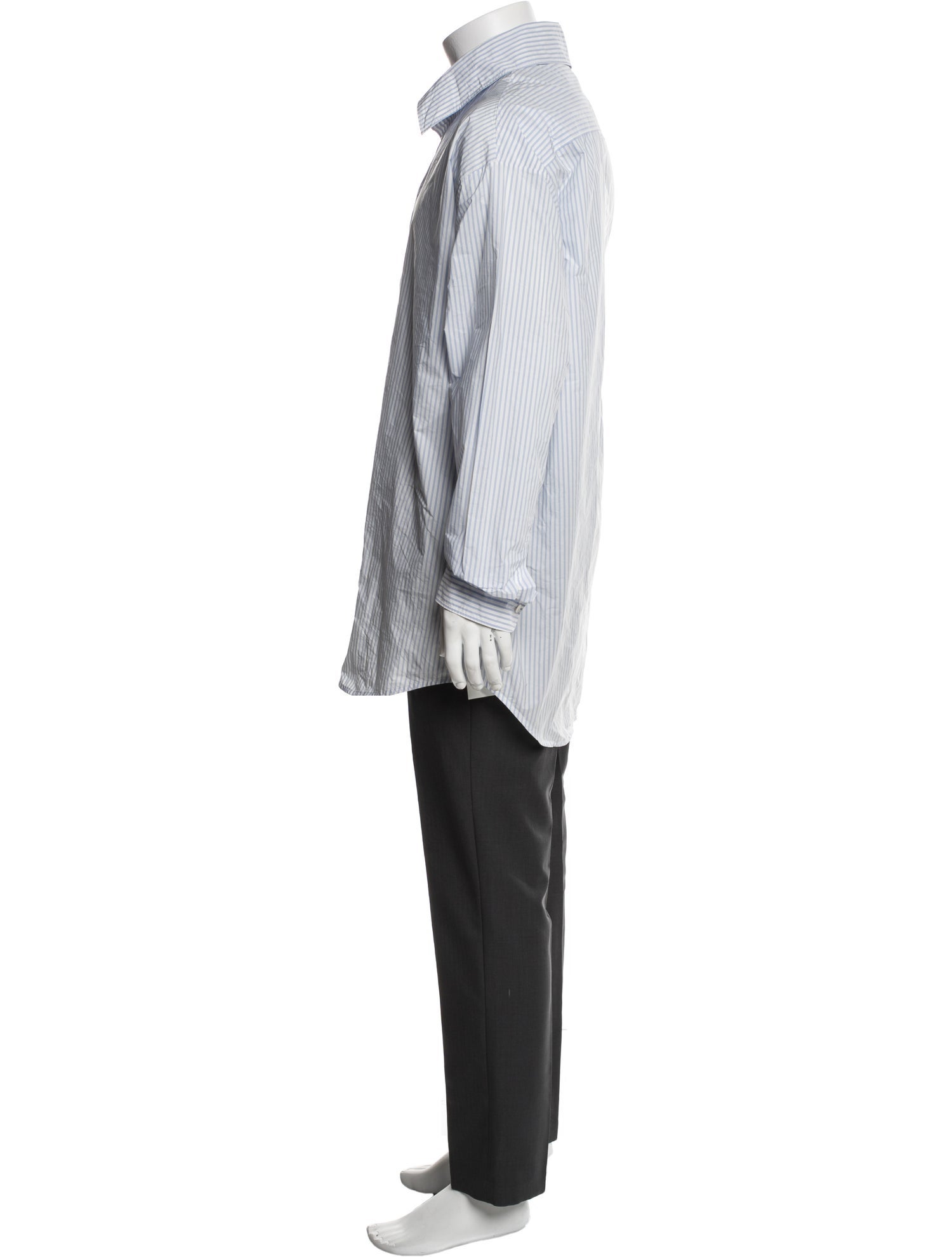 Walter Van Beirendonck Striped Long Sleeve Dress Shirt