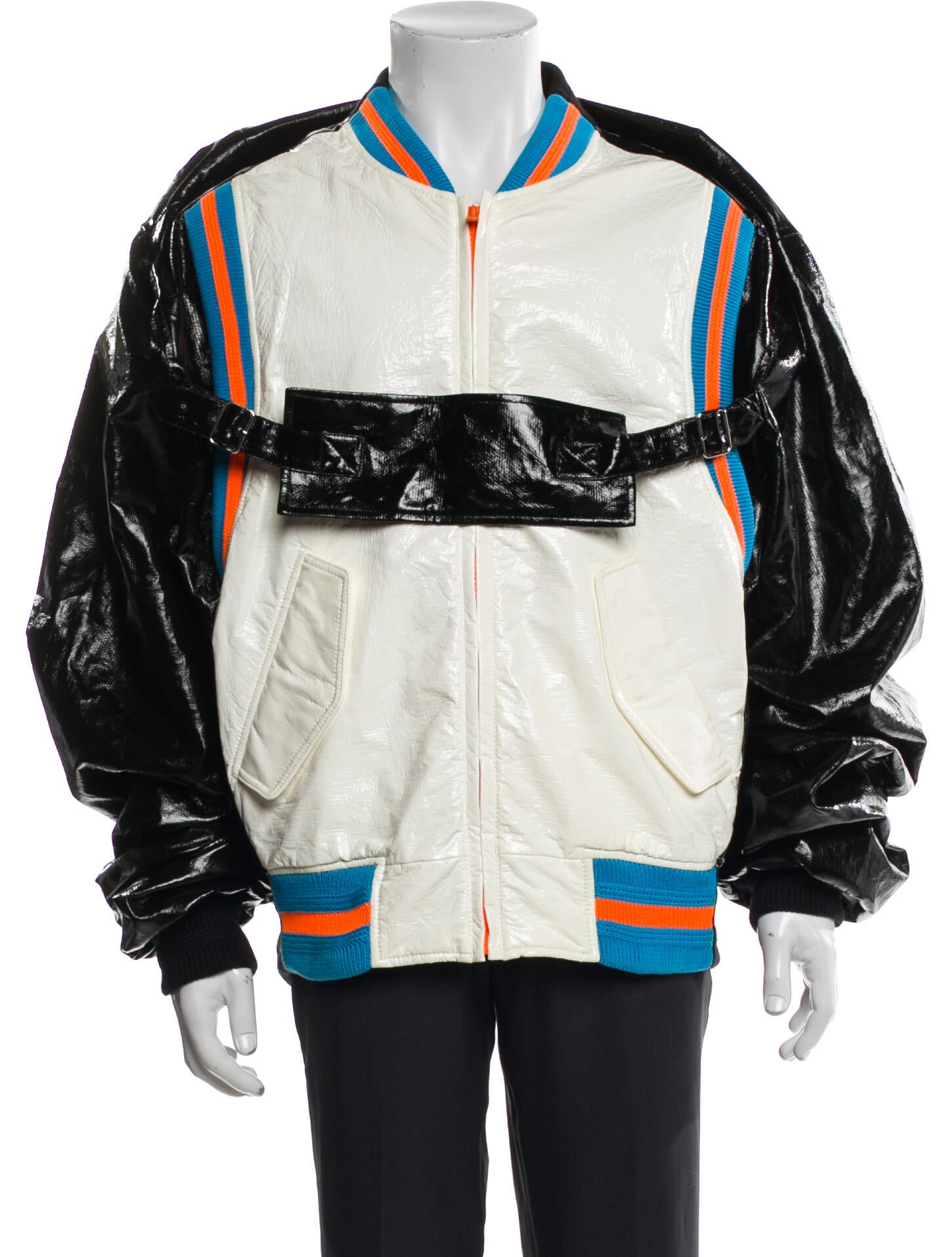 Walter Van Beirendonck 2022 Striped Bomber Jacket